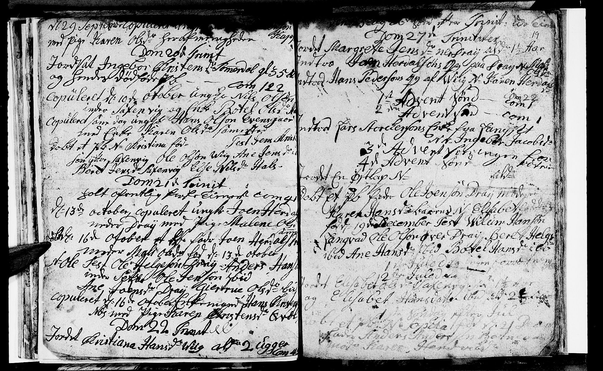 Ministerialprotokoller, klokkerbøker og fødselsregistre - Nordland, AV/SAT-A-1459/847/L0673: Parish register (copy) no. 847C01, 1786-1791, p. 19