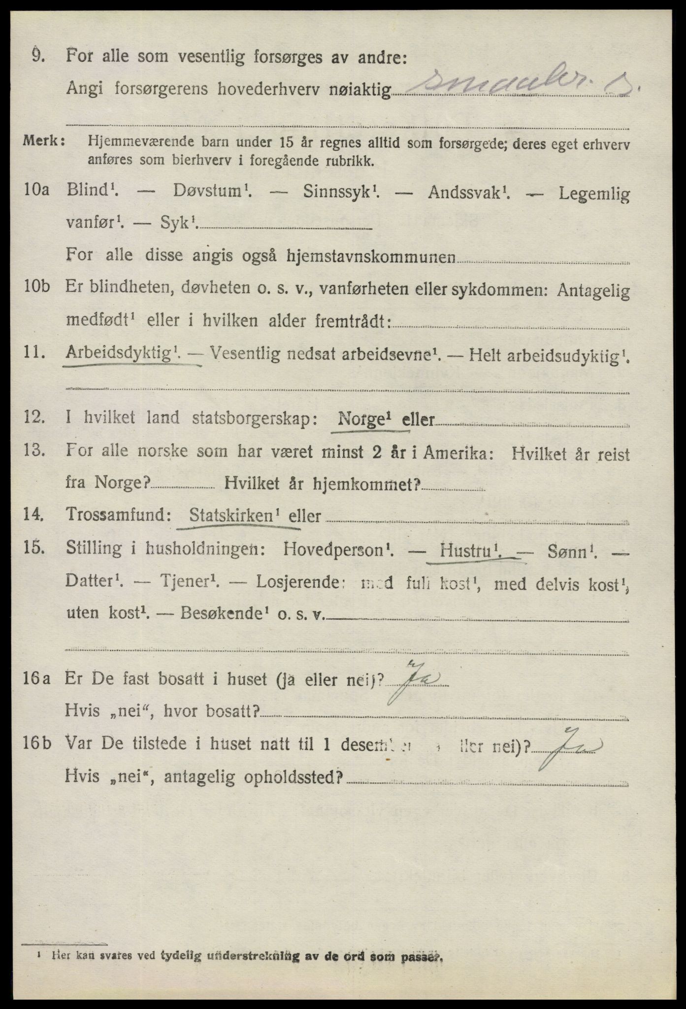 SAO, 1920 census for Trøgstad, 1920, p. 2007