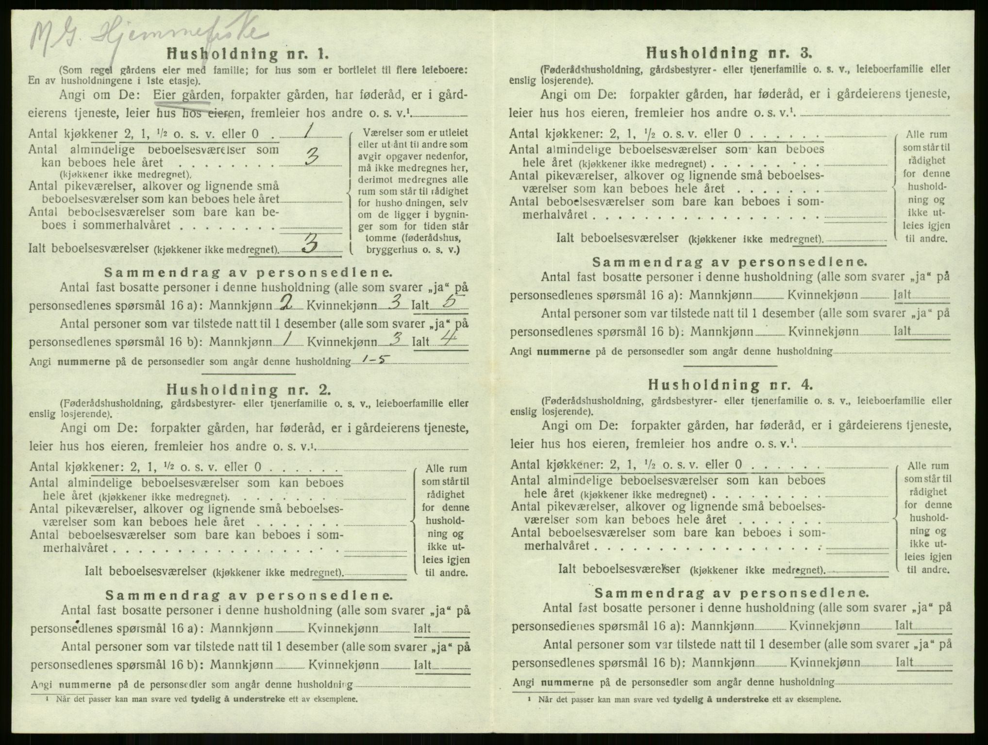 SAKO, 1920 census for Stokke, 1920, p. 1094