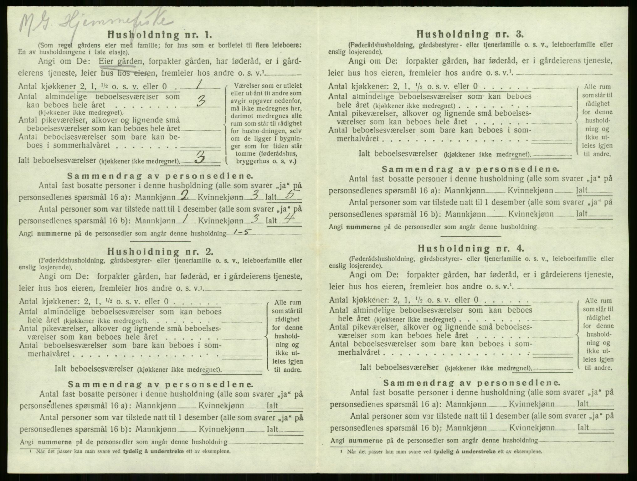 SAKO, 1920 census for Stokke, 1920, p. 1094