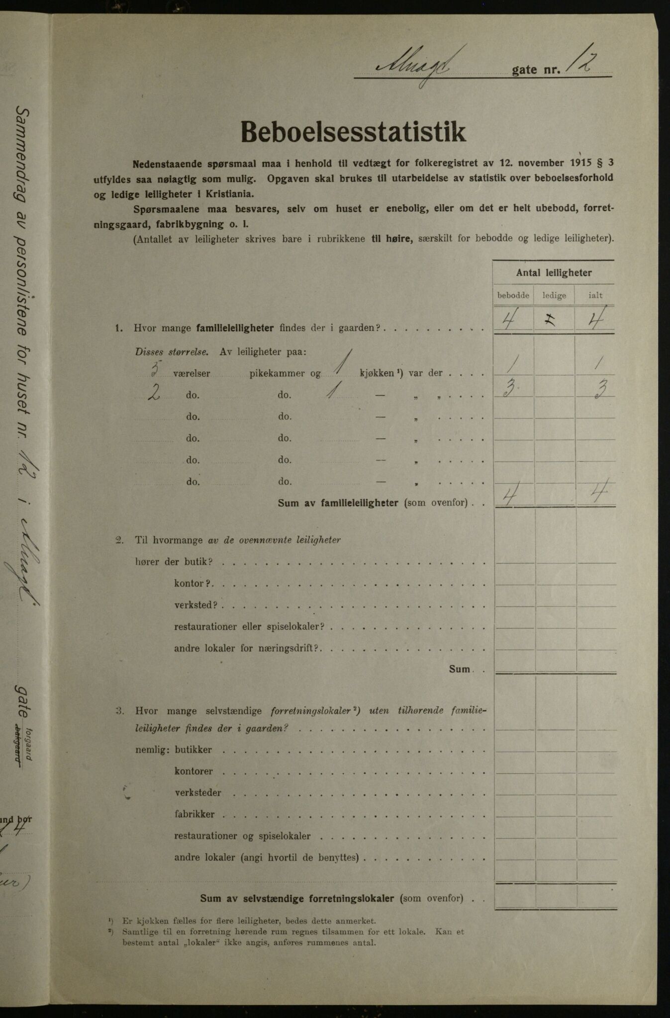 OBA, Municipal Census 1923 for Kristiania, 1923, p. 1442