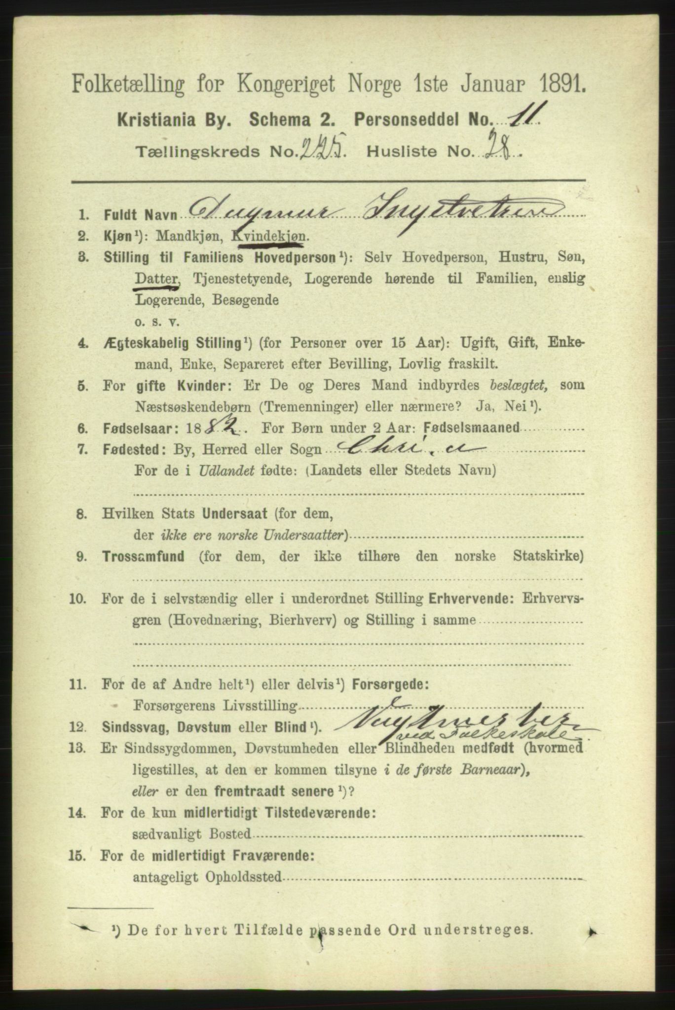 RA, 1891 census for 0301 Kristiania, 1891, p. 137202