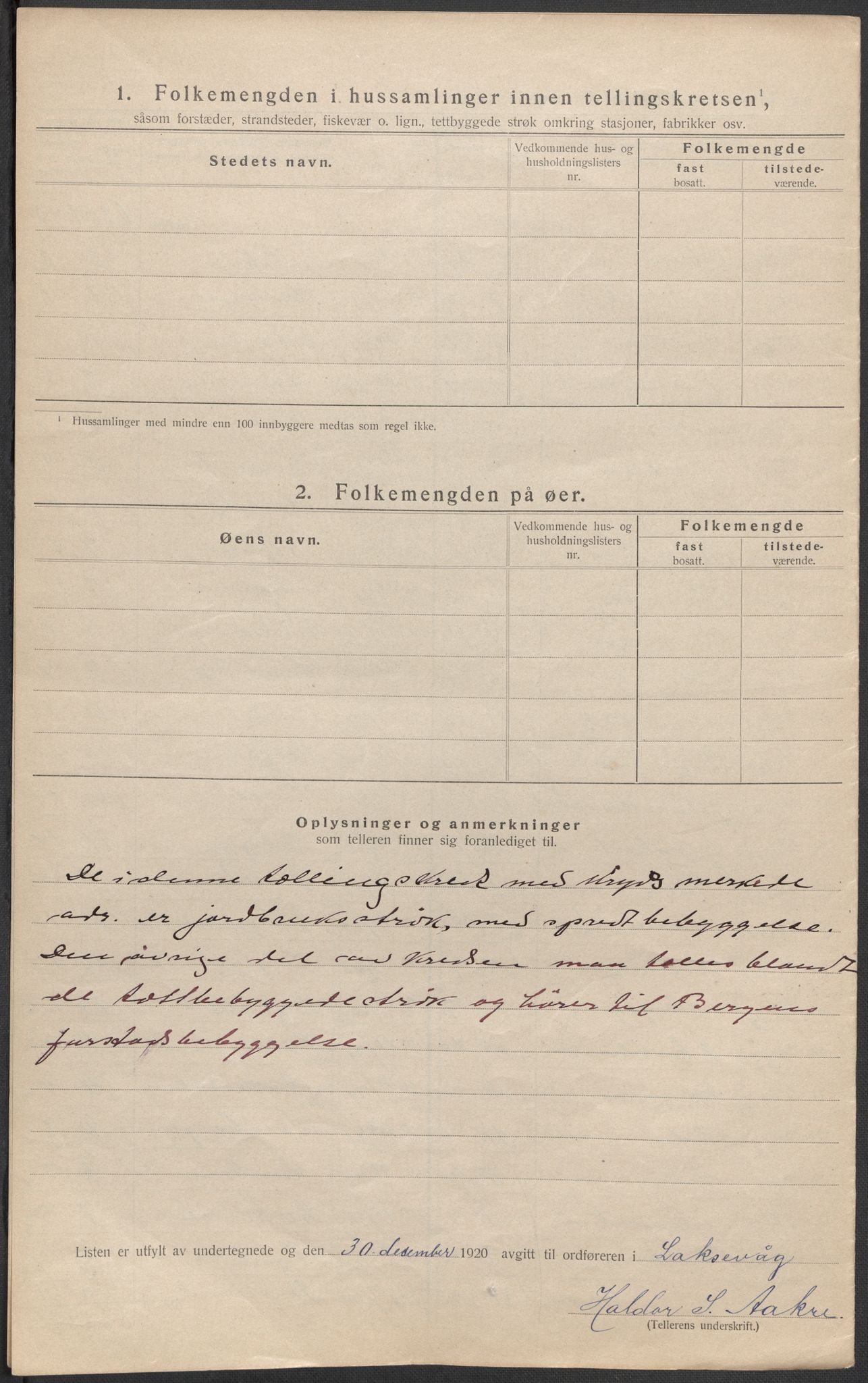 SAB, 1920 census for Laksevåg, 1920, p. 25