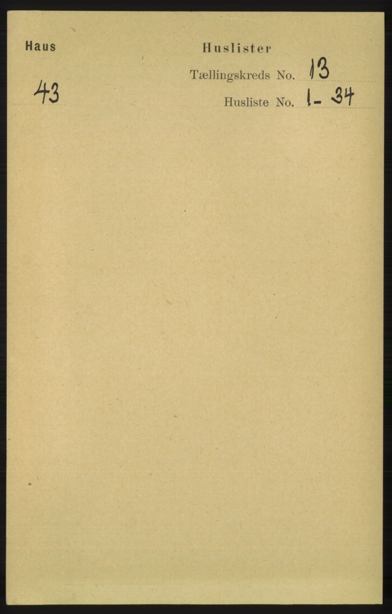 RA, 1891 census for 1250 Haus, 1891, p. 5520