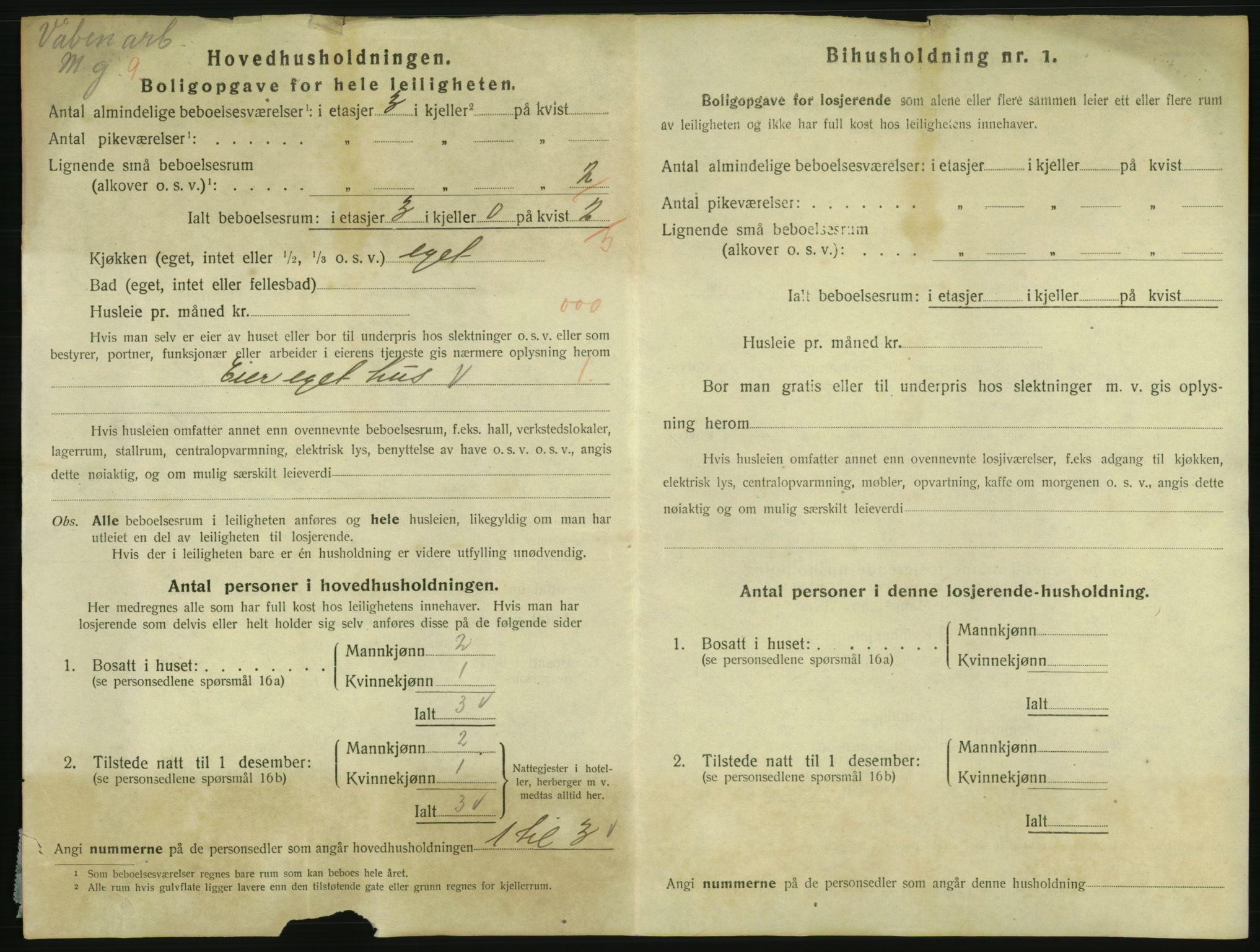 SAKO, 1920 census for Kongsberg, 1920, p. 2141