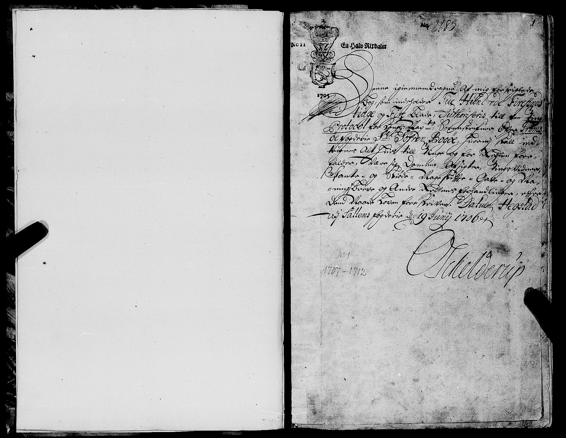 Sorenskriveren i Tromsø (-1755), SATØ/S-0262, 1707-1728, p. 0b-1a