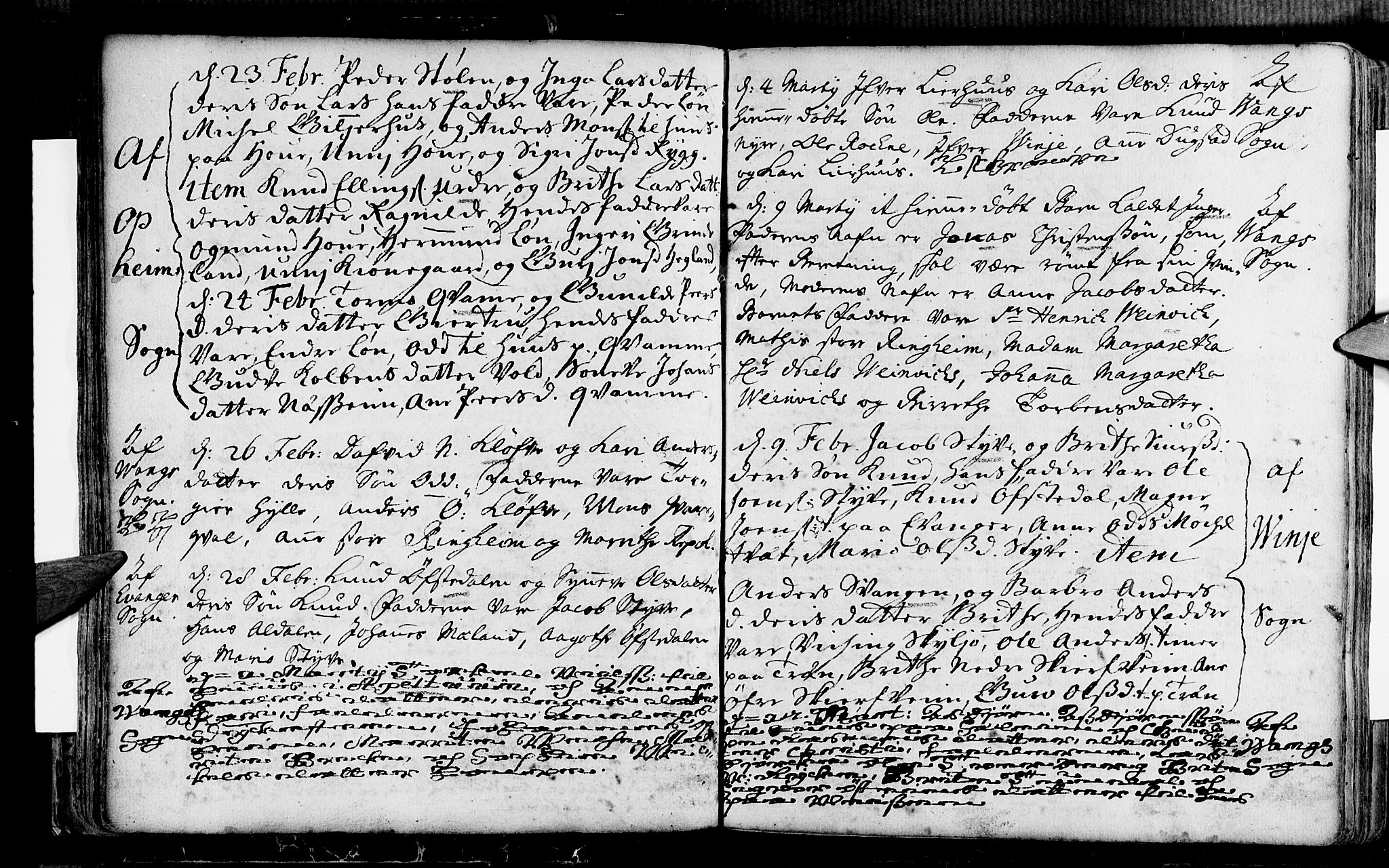 Voss sokneprestembete, AV/SAB-A-79001/H/Haa: Parish register (official) no. A 1, 1711-1721