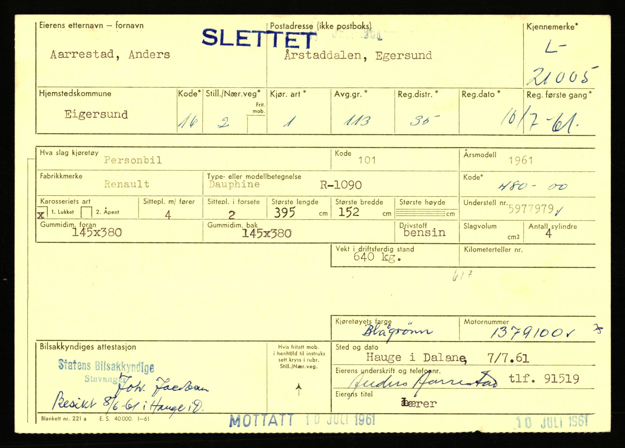 Stavanger trafikkstasjon, AV/SAST-A-101942/0/F/L0037: L-20500 - L-21499, 1930-1971, p. 1521