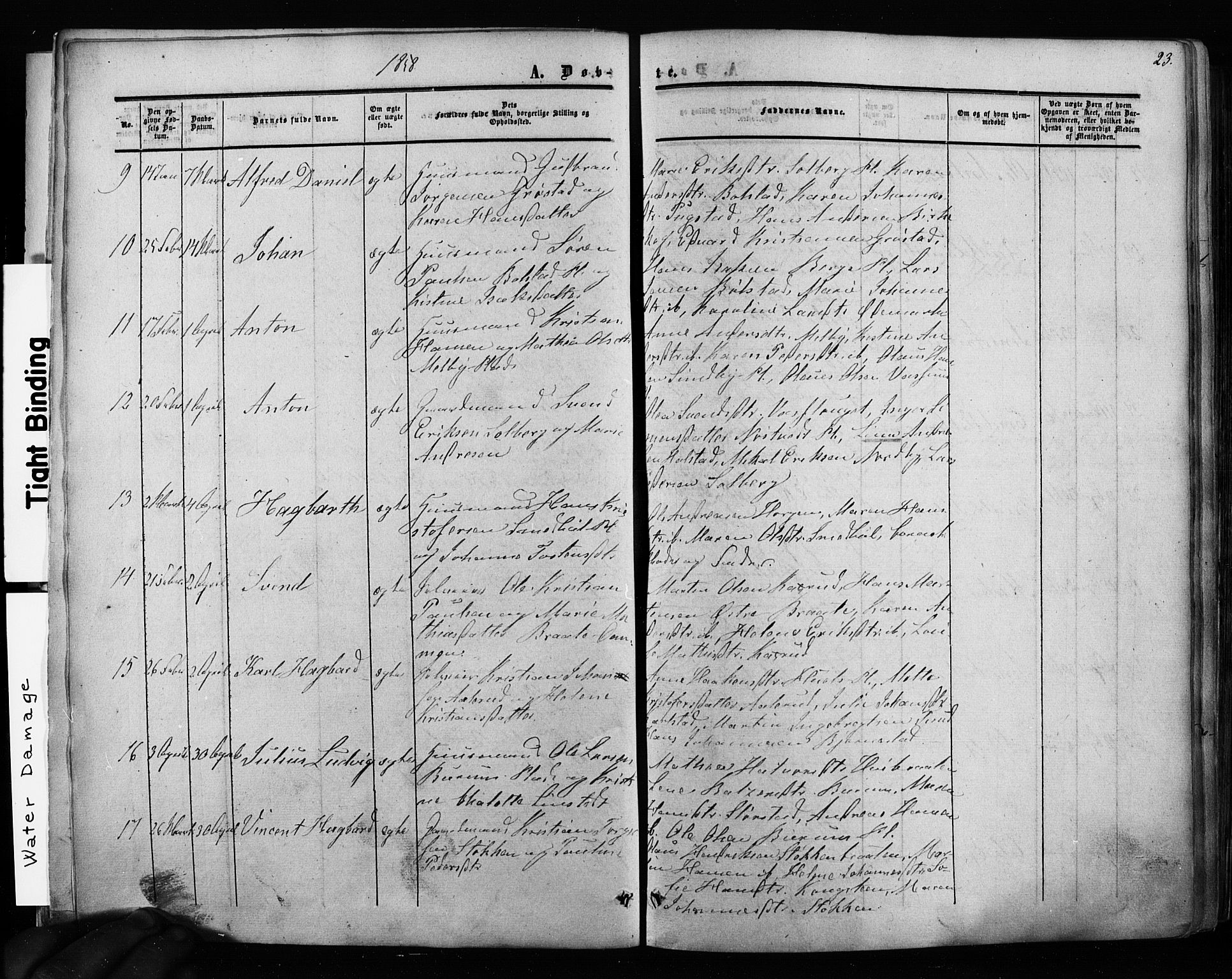 Ås prestekontor Kirkebøker, SAO/A-10894/F/Fa/L0007: Parish register (official) no. I 7, 1854-1870, p. 23