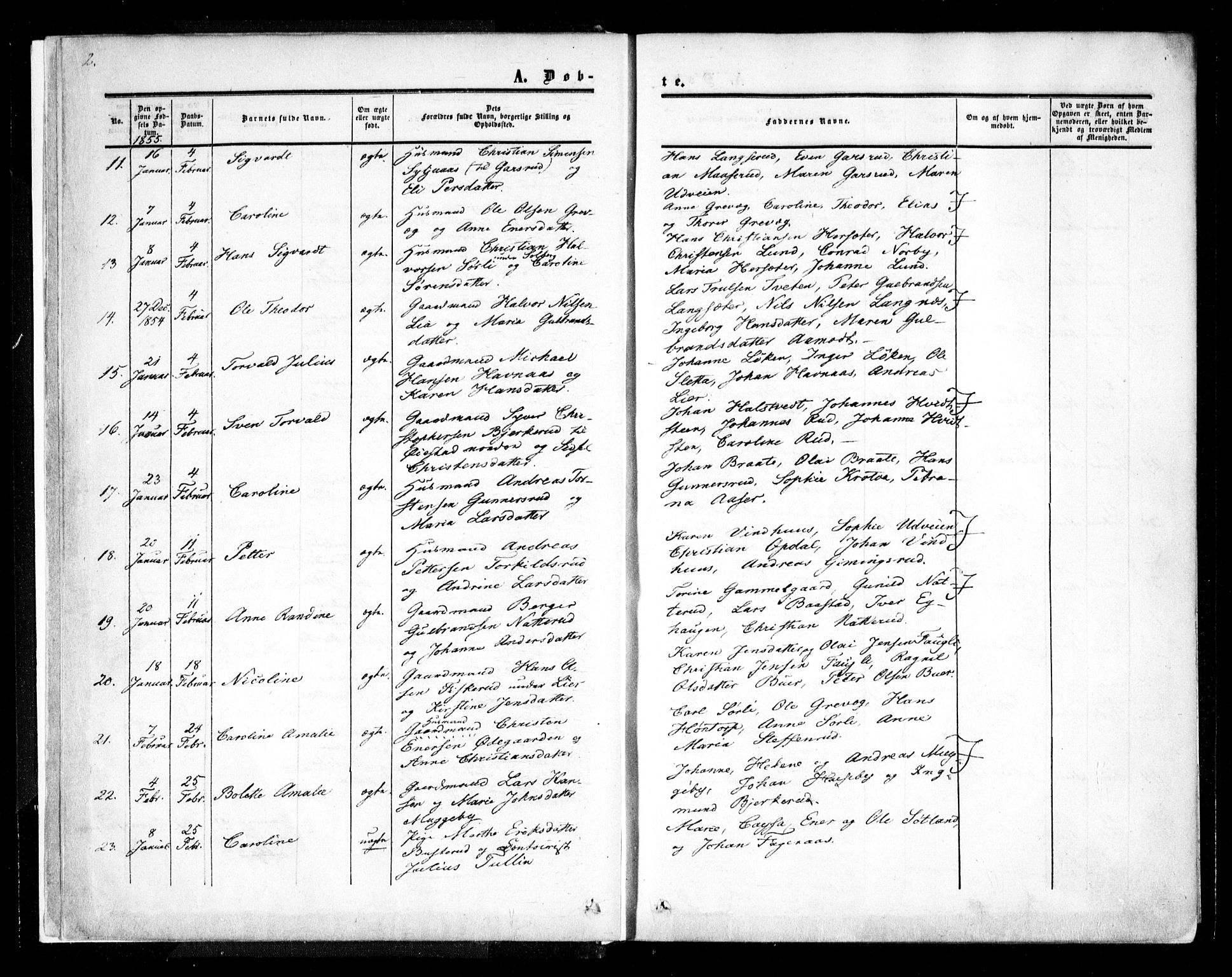 Trøgstad prestekontor Kirkebøker, AV/SAO-A-10925/F/Fa/L0008.a: Parish register (official) no. I 8A, 1855-1864, p. 2