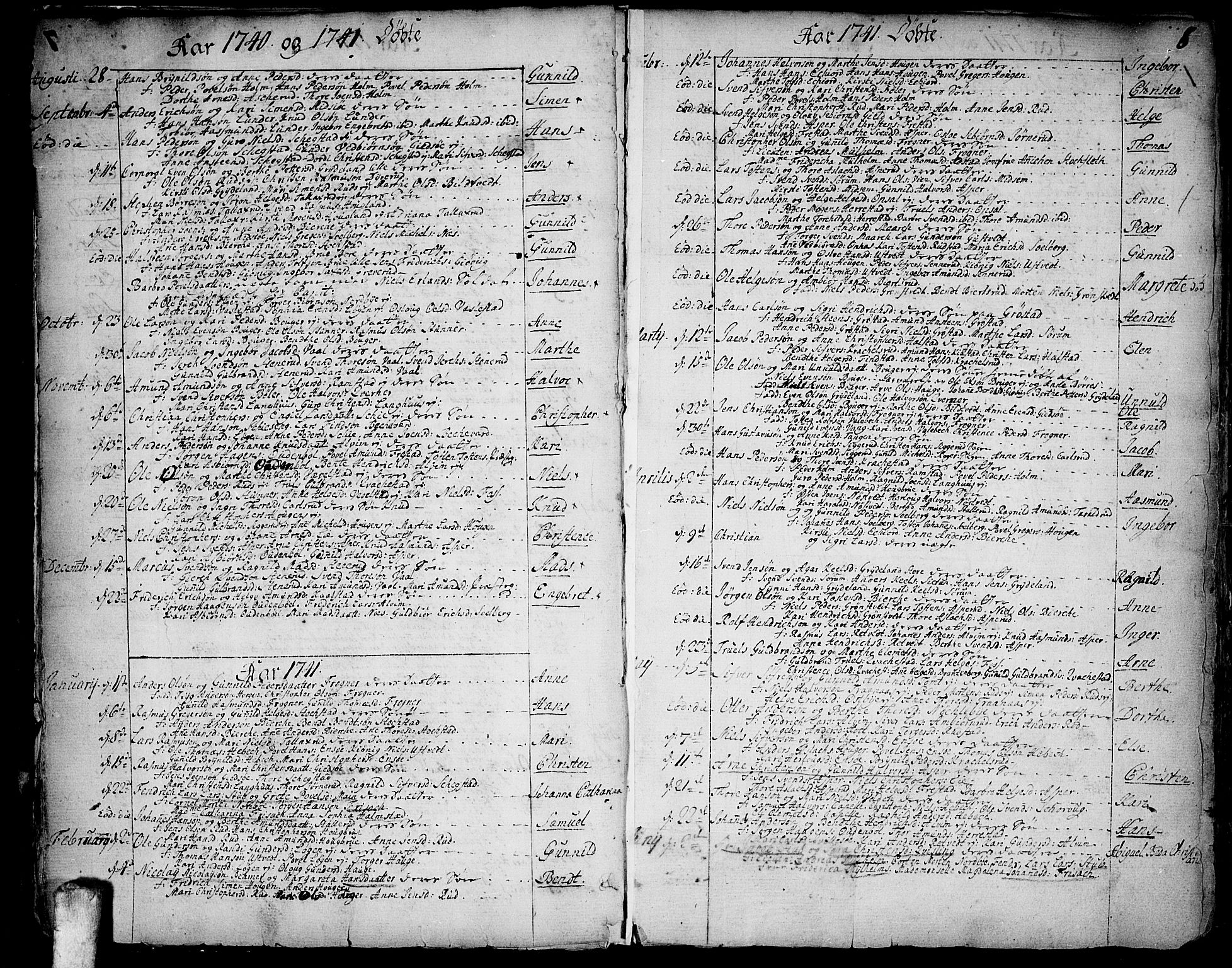 Kråkstad prestekontor Kirkebøker, SAO/A-10125a/F/Fa/L0001: Parish register (official) no. I 1, 1736-1785, p. 8