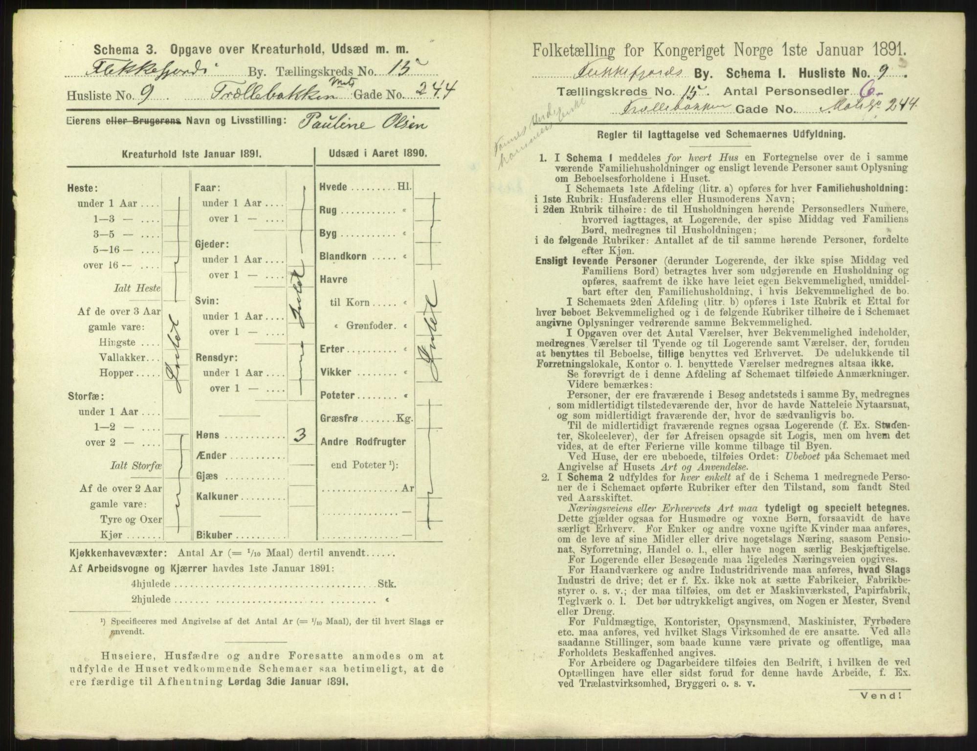 RA, 1891 census for 1004 Flekkefjord, 1891, p. 532