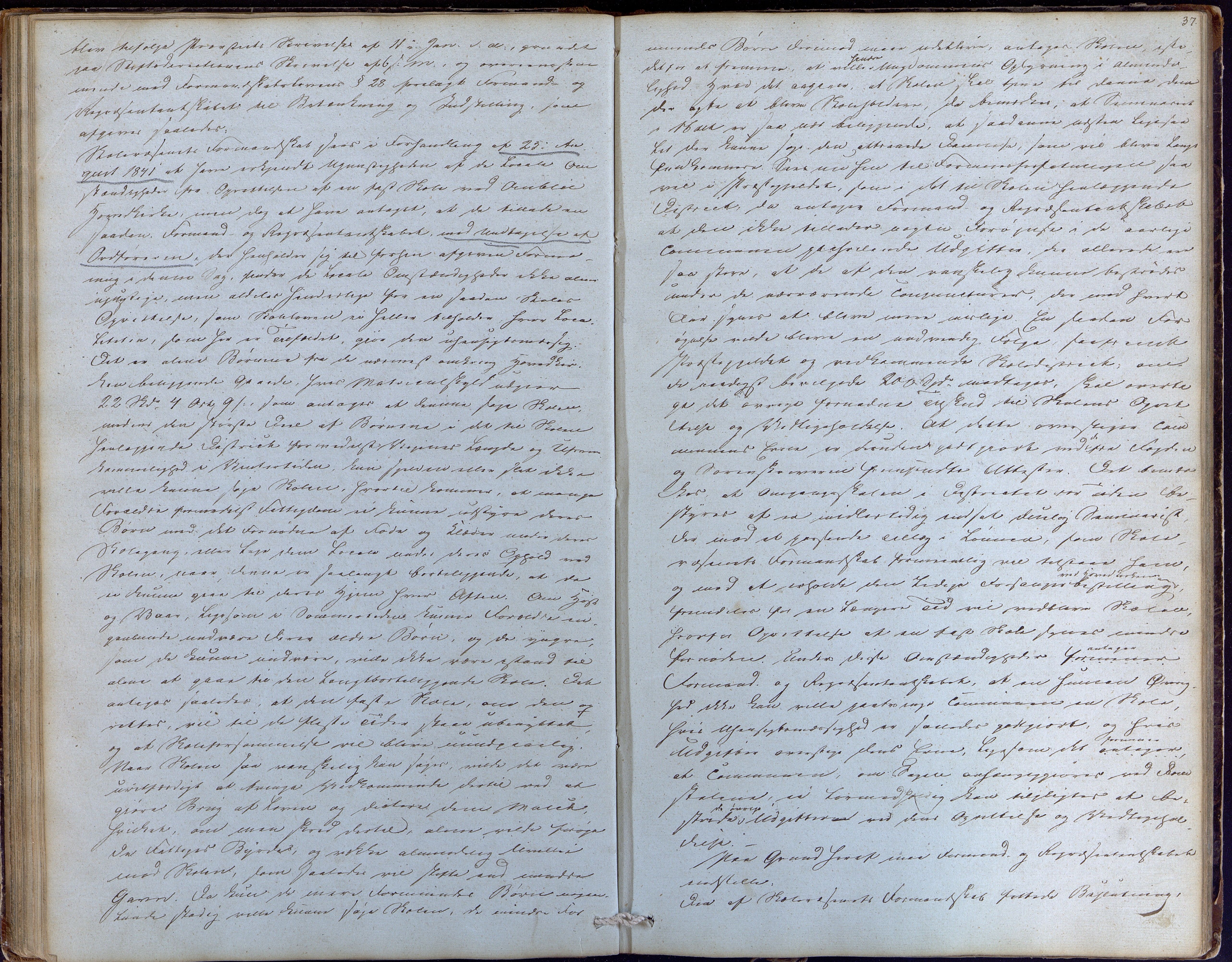 Åmli kommune før 1985, AAKS/KA0929-PK/01/01a/L0001: Møtebok, 1837-1854, p. 37