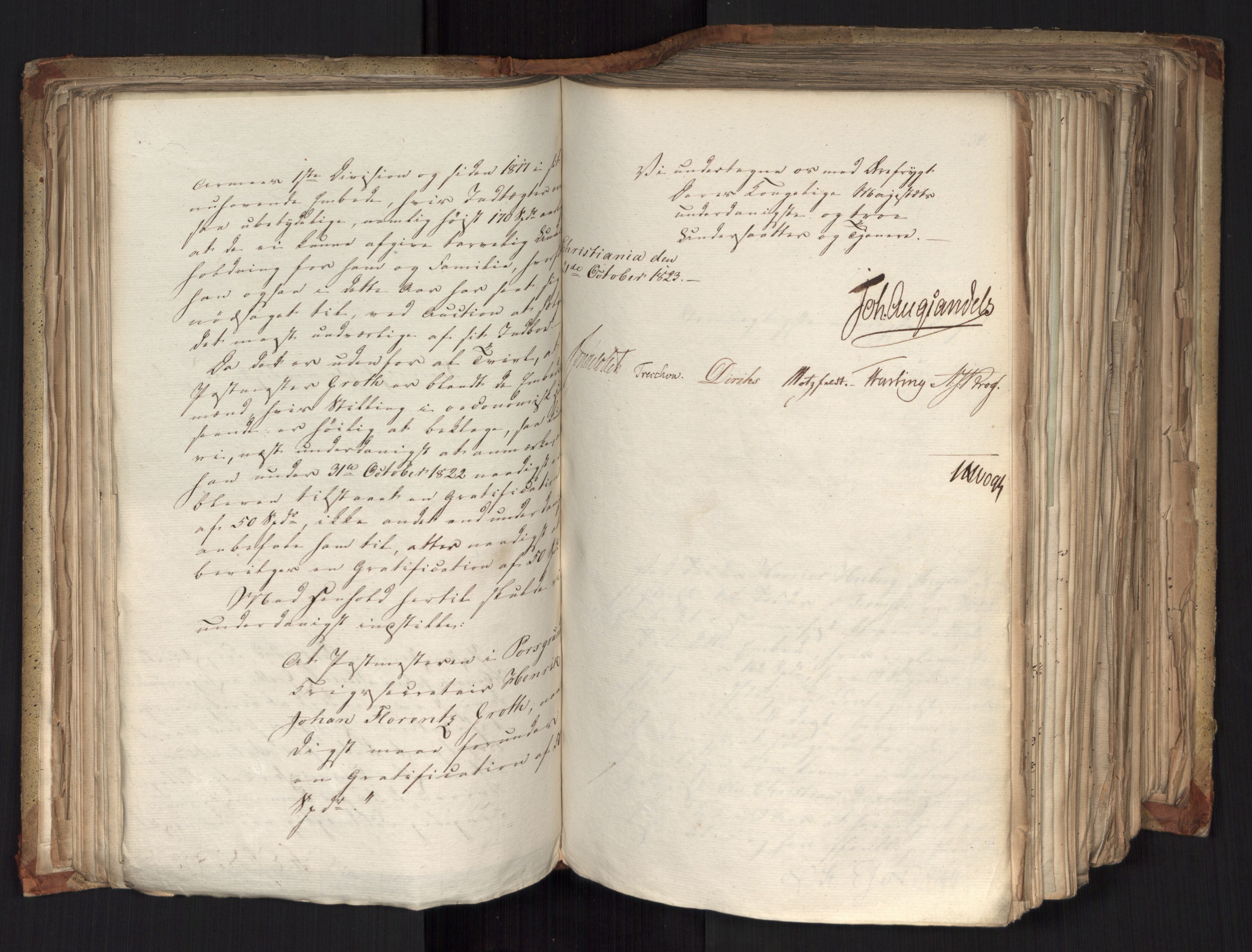 Statsrådsavdelingen i Stockholm, AV/RA-S-1003/D/Da/L0036: Regjeringsinnstillinger nr. 841-1114, 1823, p. 148