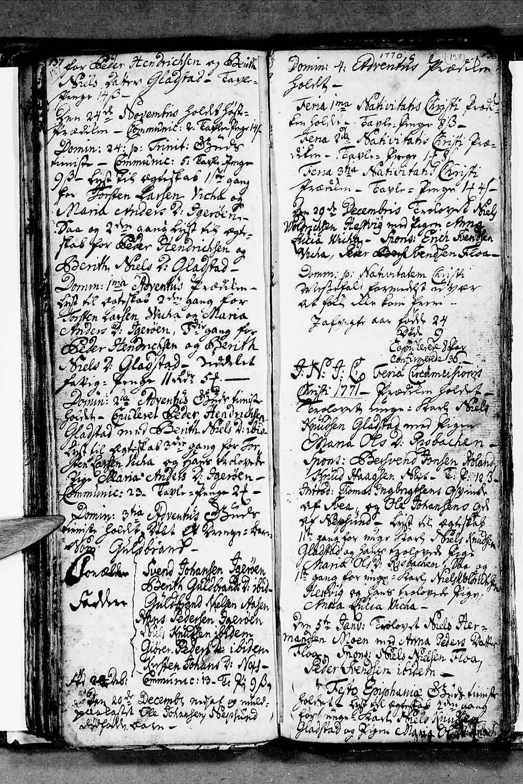 Ministerialprotokoller, klokkerbøker og fødselsregistre - Nordland, SAT/A-1459/816/L0237: Parish register (official) no. 816A03, 1757-1776, p. 137-138