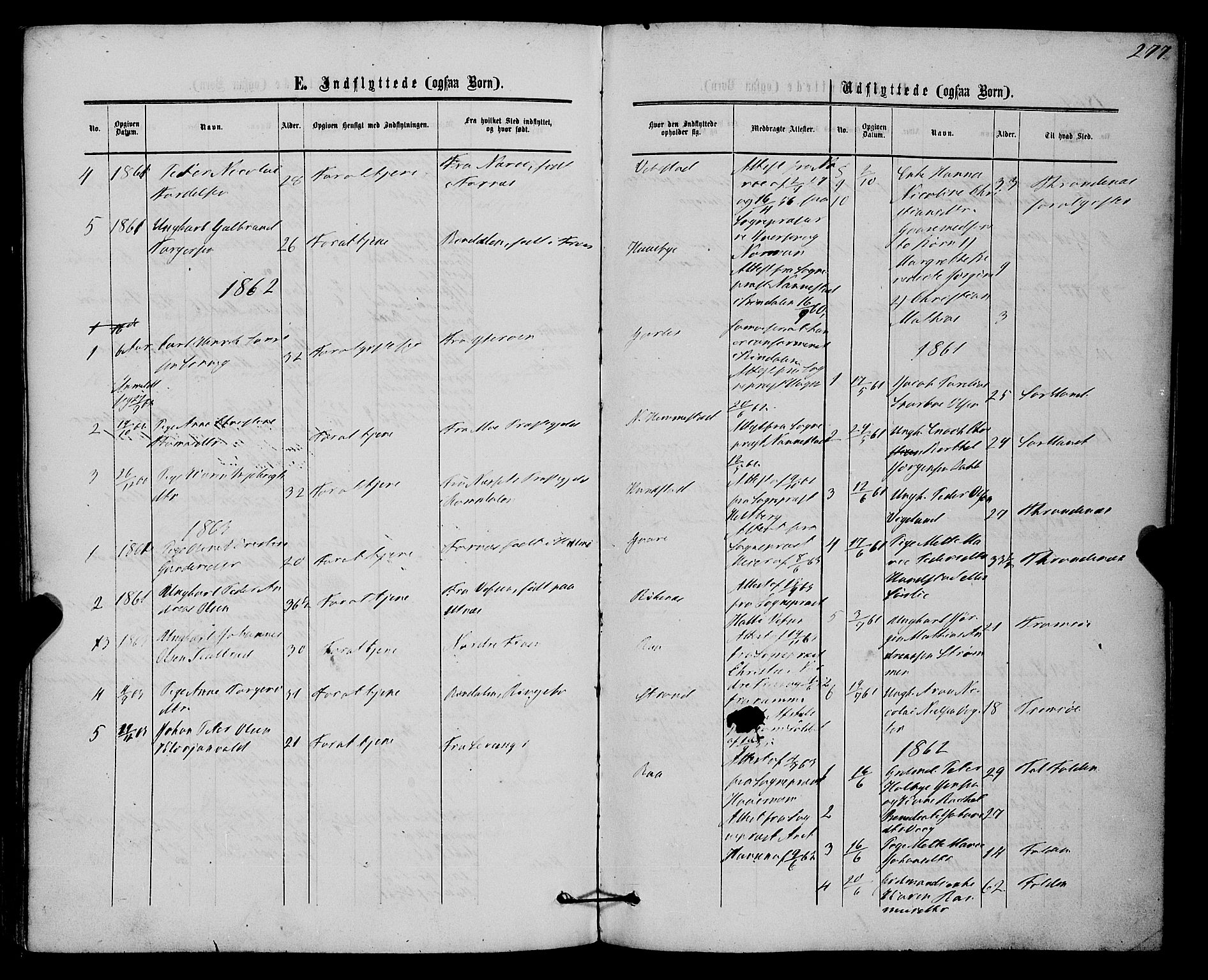 Kvæfjord sokneprestkontor, SATØ/S-1323/G/Ga/Gaa/L0004kirke: Parish register (official) no. 4, 1857-1877, p. 277