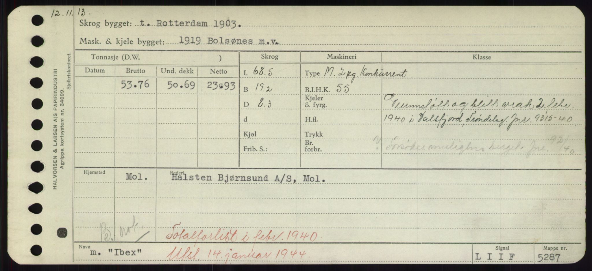 Sjøfartsdirektoratet med forløpere, Skipsmålingen, AV/RA-S-1627/H/Hd/L0018: Fartøy, I, p. 9