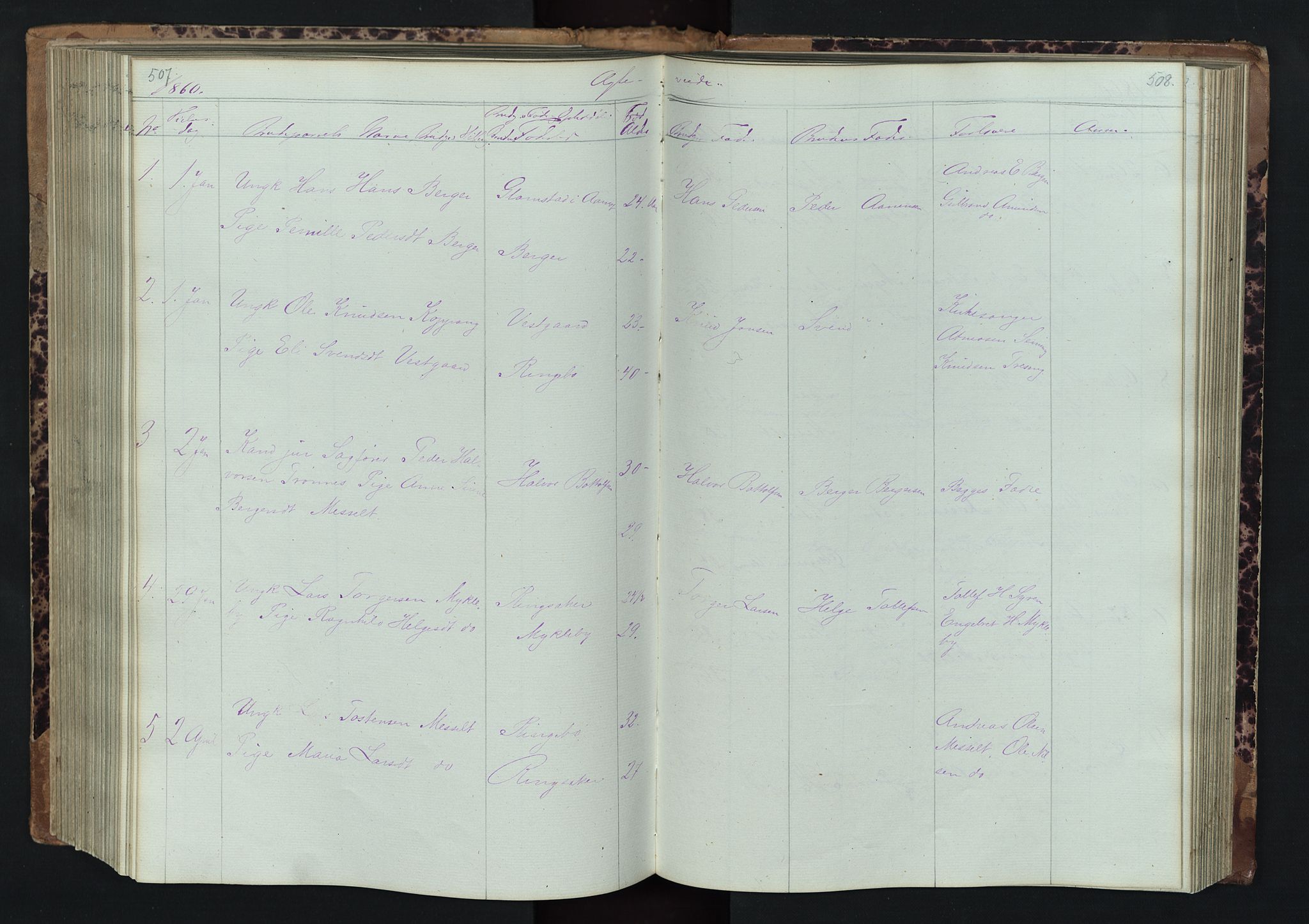 Stor-Elvdal prestekontor, SAH/PREST-052/H/Ha/Hab/L0001: Parish register (copy) no. 1 /1, 1860-1894, p. 507-508