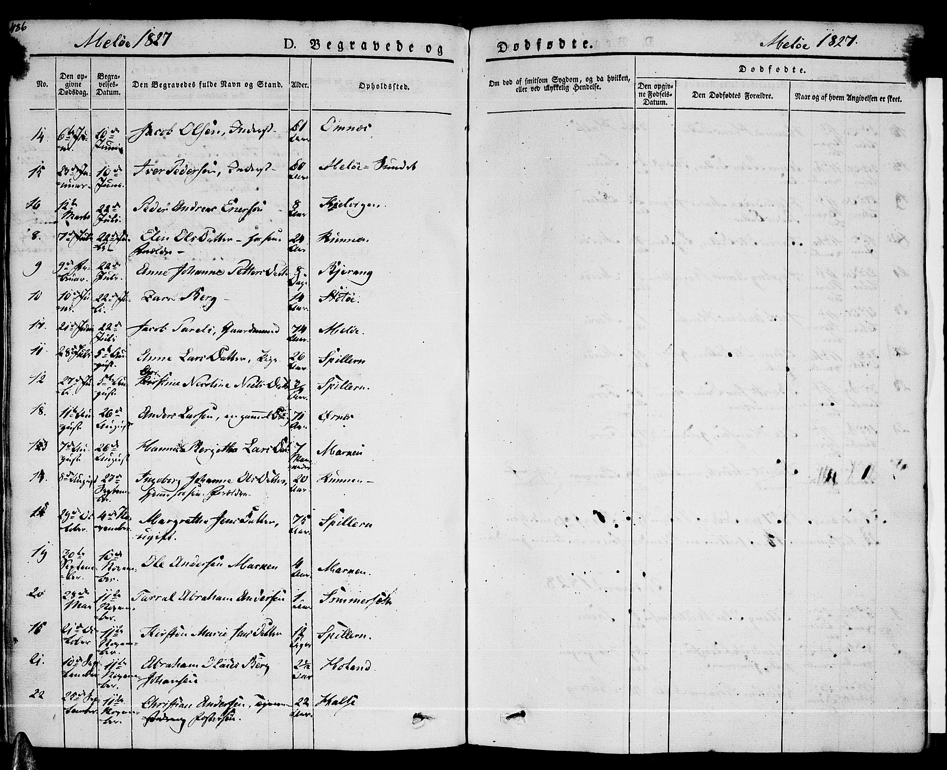 Ministerialprotokoller, klokkerbøker og fødselsregistre - Nordland, AV/SAT-A-1459/841/L0600: Parish register (official) no. 841A07 /2, 1824-1843, p. 486