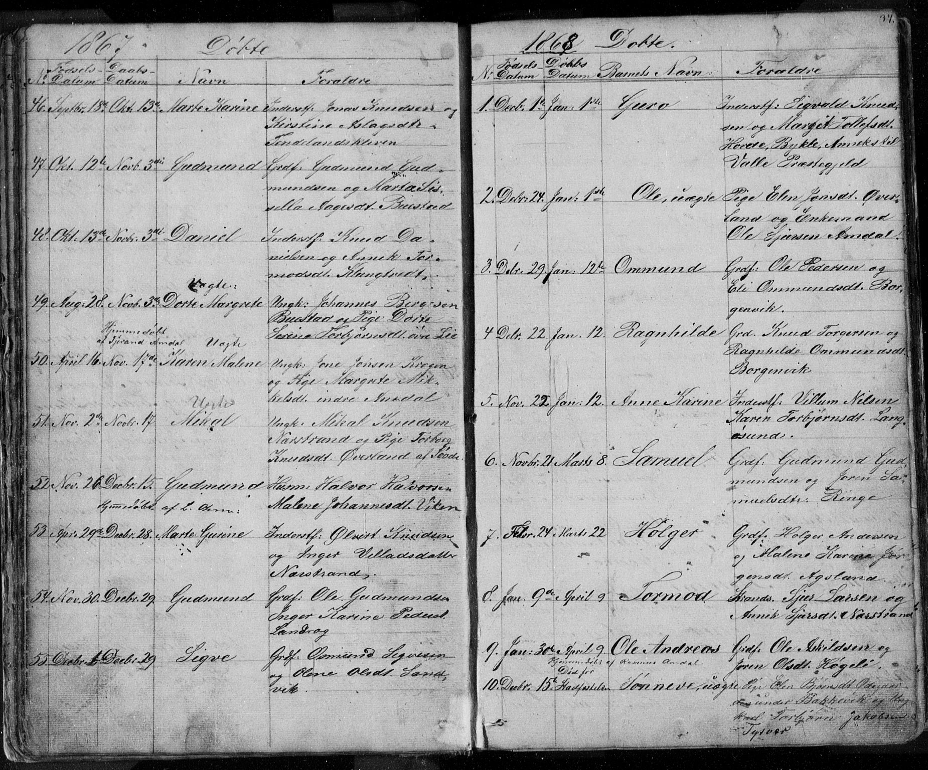 Nedstrand sokneprestkontor, SAST/A-101841/01/V: Parish register (copy) no. B 3, 1848-1933, p. 34
