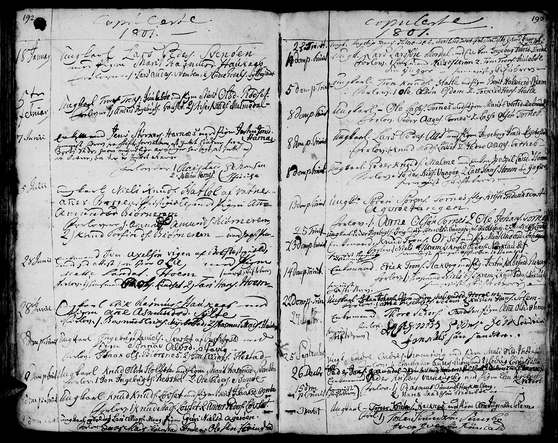 Ministerialprotokoller, klokkerbøker og fødselsregistre - Møre og Romsdal, SAT/A-1454/560/L0717: Parish register (official) no. 560A01, 1785-1808, p. 192-193