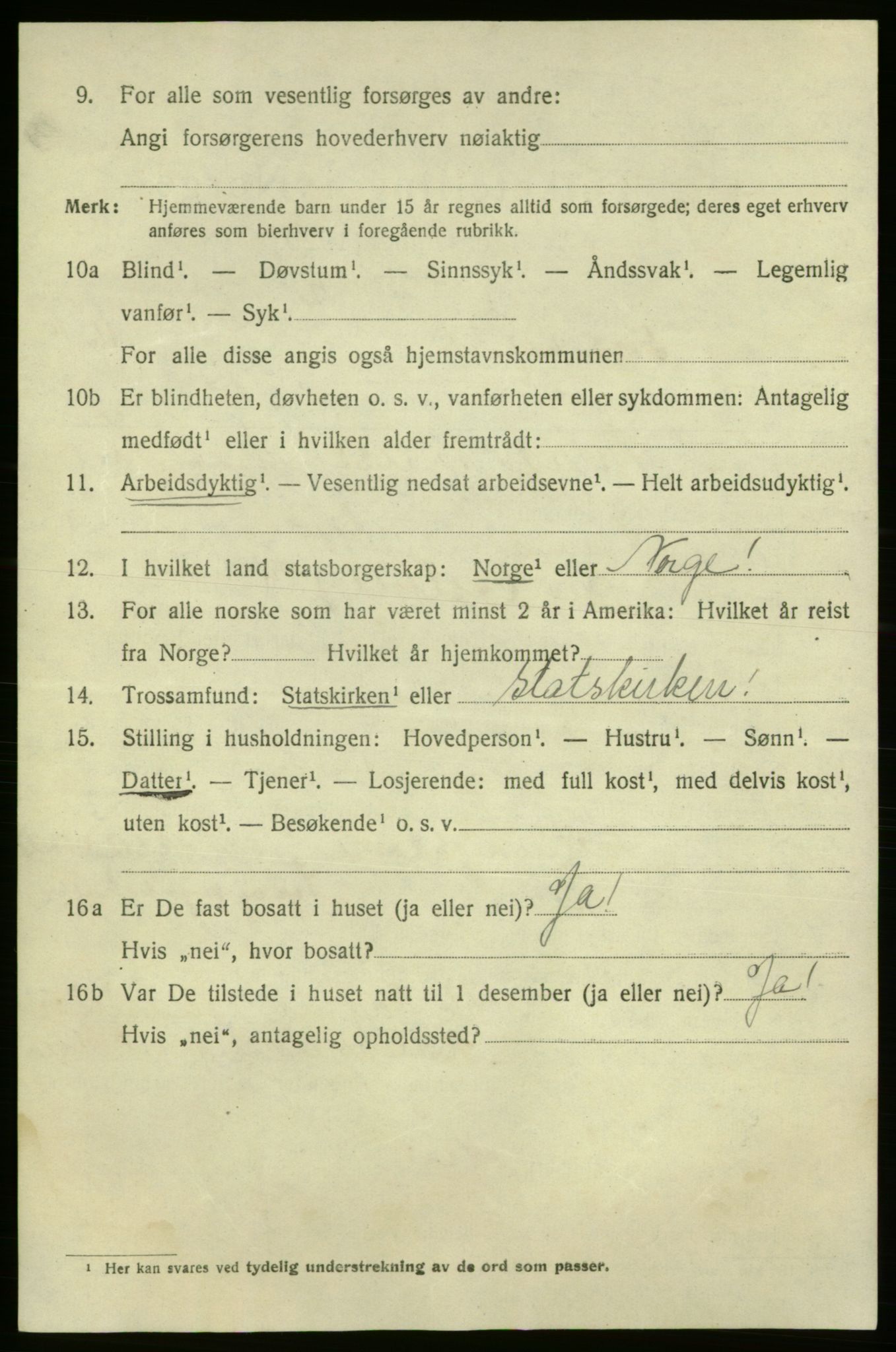 SAO, 1920 census for Fredrikshald, 1920, p. 24918