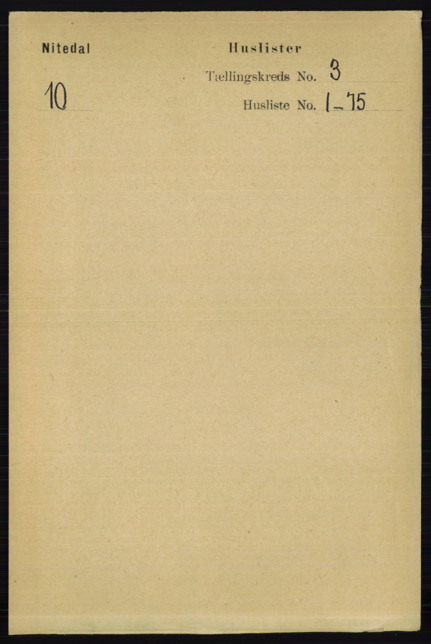 RA, 1891 census for 0233 Nittedal, 1891, p. 1125