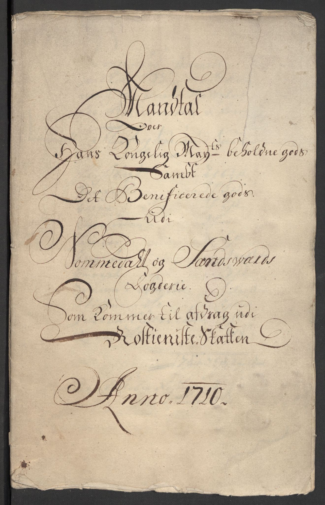 Rentekammeret inntil 1814, Reviderte regnskaper, Fogderegnskap, AV/RA-EA-4092/R24/L1585: Fogderegnskap Numedal og Sandsvær, 1709-1710, p. 255