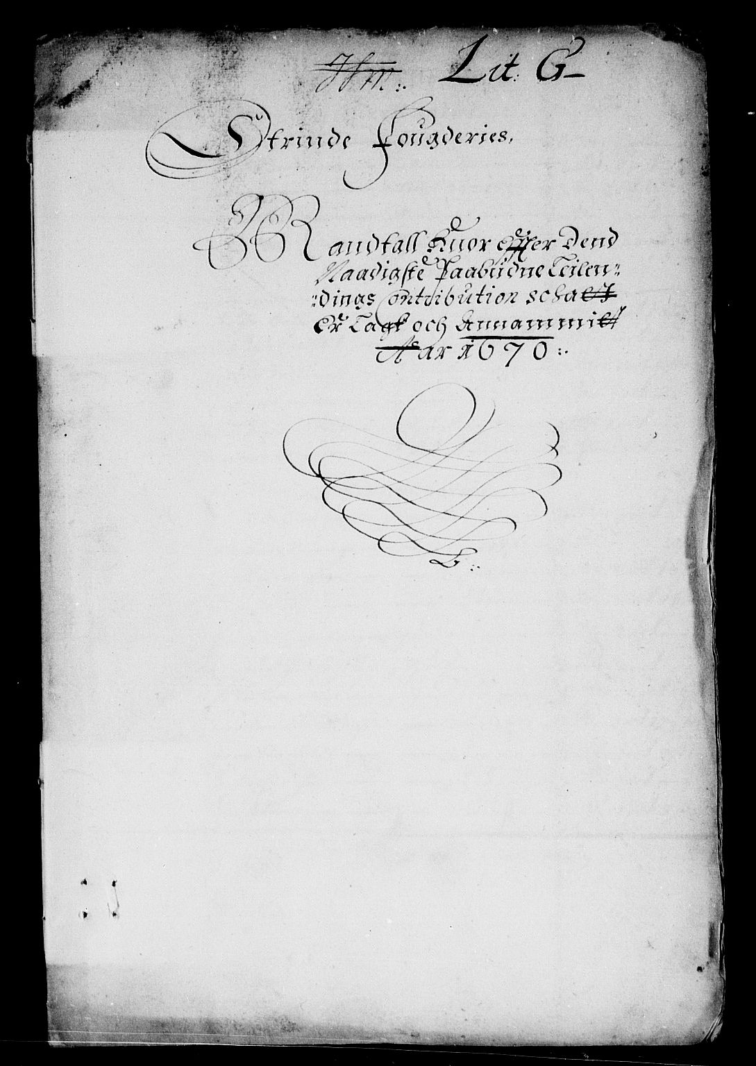 Rentekammeret inntil 1814, Reviderte regnskaper, Stiftamtstueregnskaper, Trondheim stiftamt og Nordland amt, RA/EA-6044/R/Rd/L0029: Trondheim stiftamt, 1670