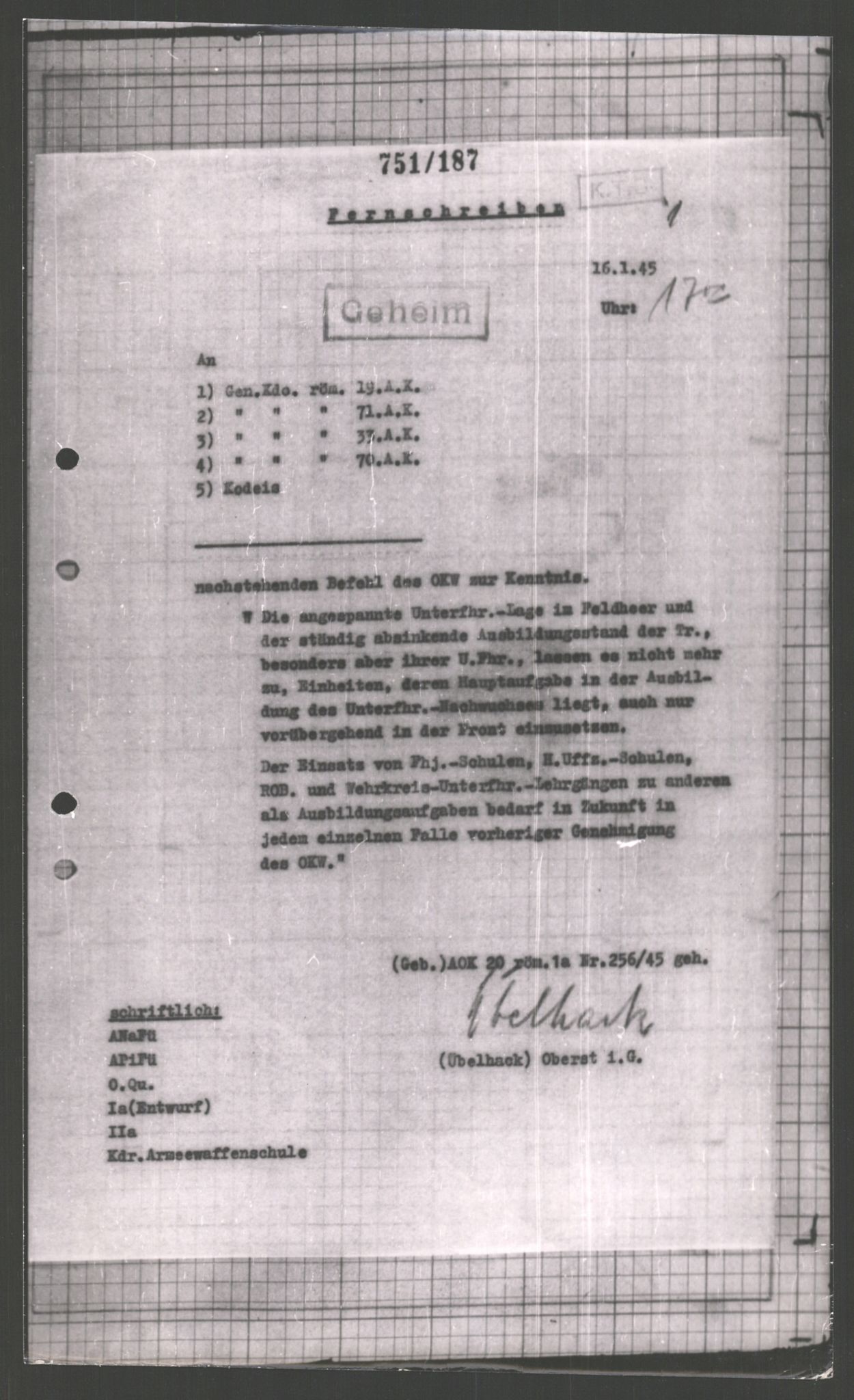 Forsvarets Overkommando. 2 kontor. Arkiv 11.4. Spredte tyske arkivsaker, AV/RA-RAFA-7031/D/Dar/Dara/L0002: Krigsdagbøker for 20. Gebirgs-Armee-Oberkommando (AOK 20), 1945, p. 82