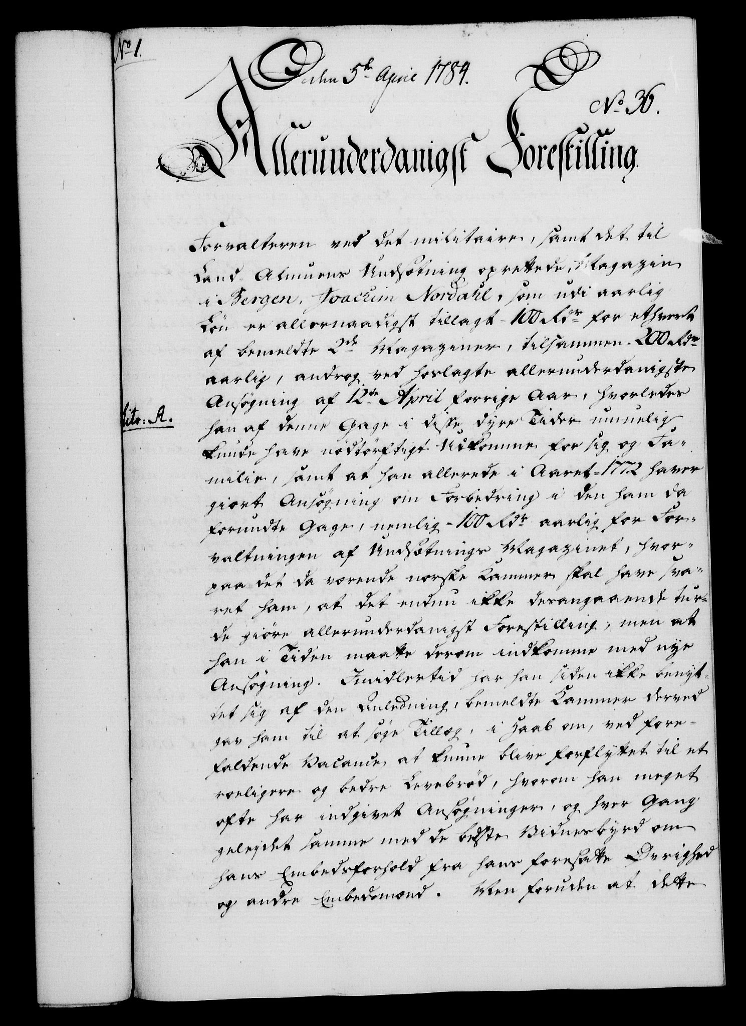 Rentekammeret, Kammerkanselliet, RA/EA-3111/G/Gf/Gfa/L0066: Norsk relasjons- og resolusjonsprotokoll (merket RK 52.66), 1784, p. 319
