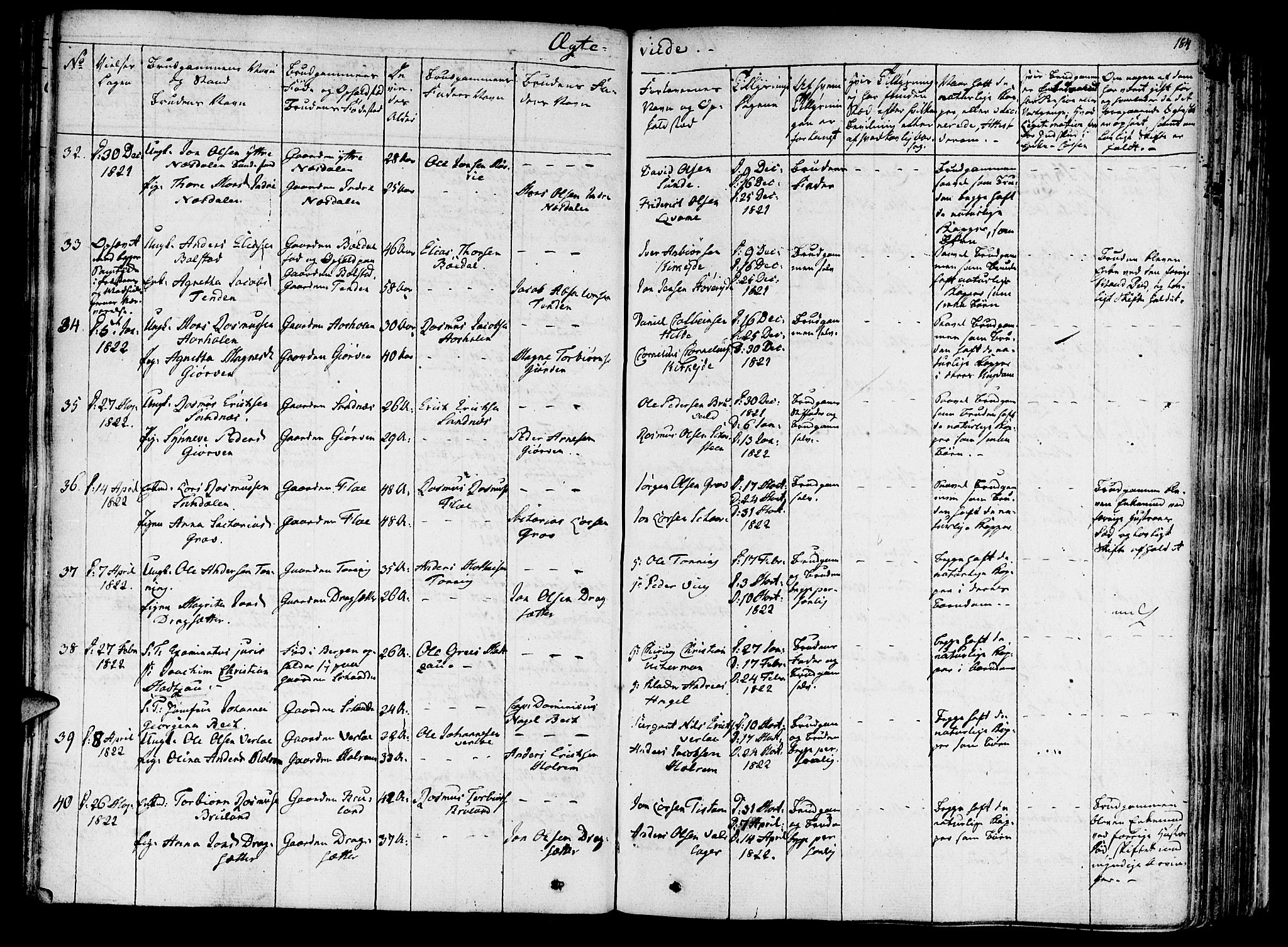 Innvik sokneprestembete, SAB/A-80501: Parish register (official) no. A 3, 1820-1832, p. 184