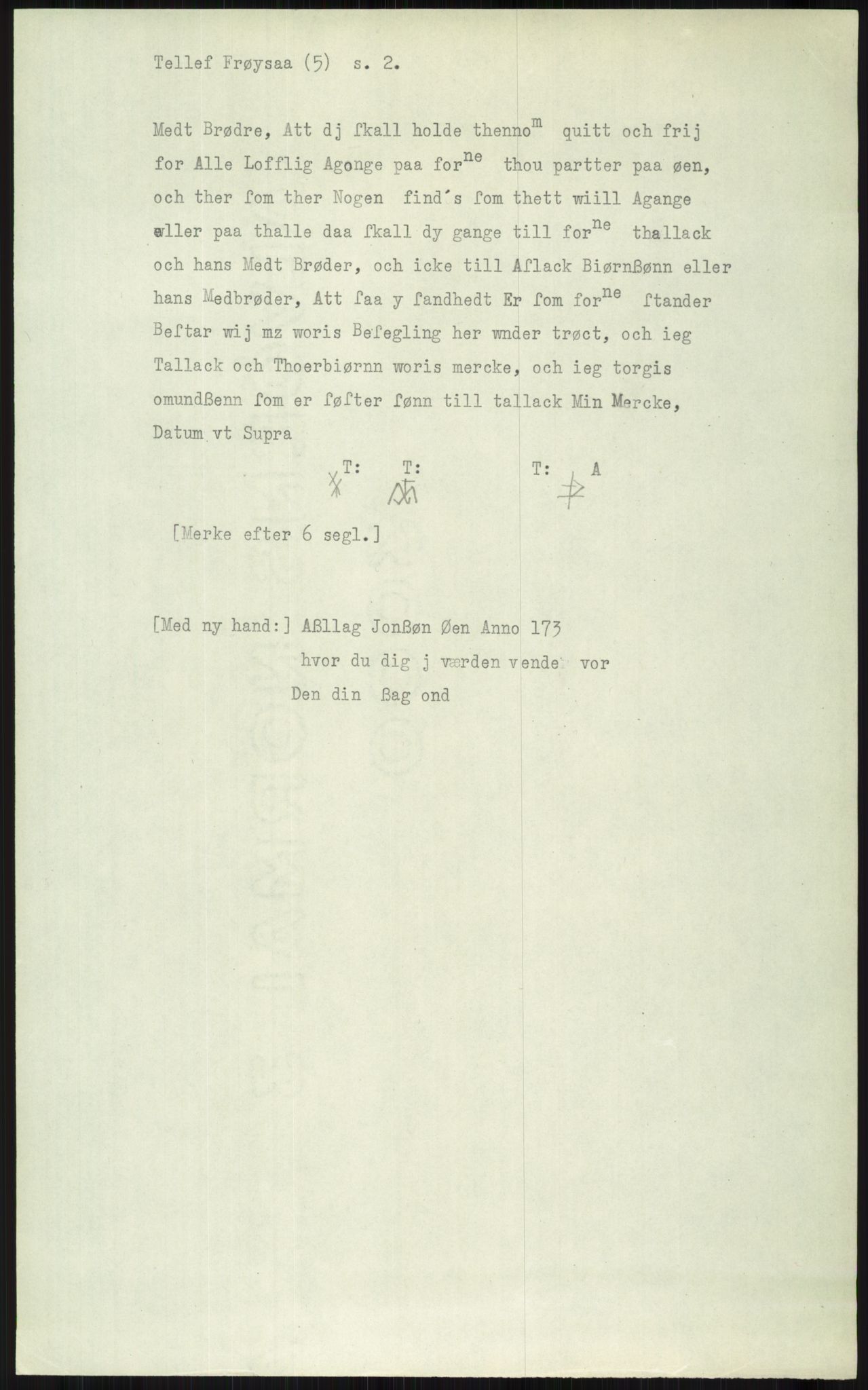 Samlinger til kildeutgivelse, Diplomavskriftsamlingen, AV/RA-EA-4053/H/Ha, p. 2251