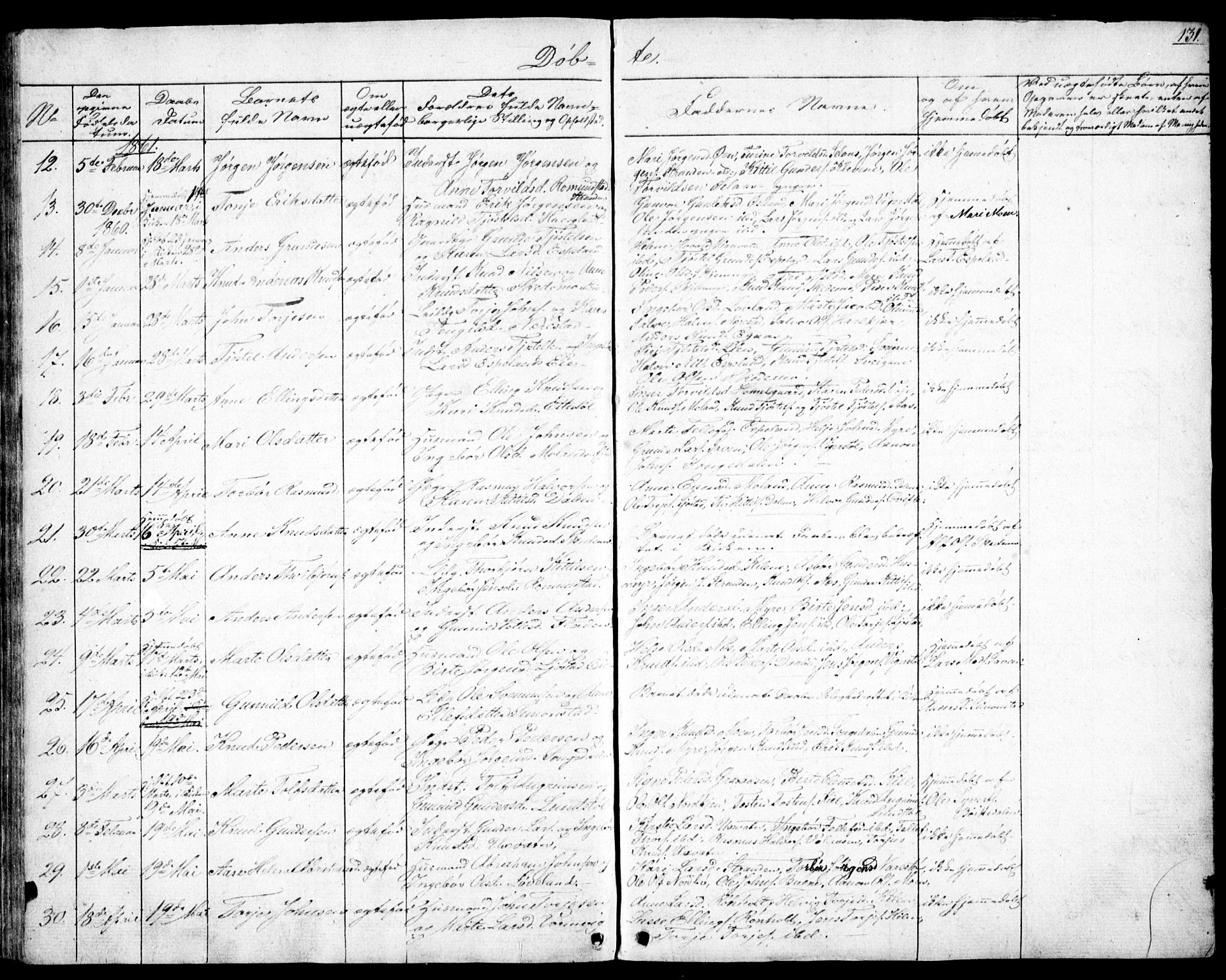 Gjerstad sokneprestkontor, AV/SAK-1111-0014/F/Fb/Fbb/L0002: Parish register (copy) no. B 2, 1831-1862, p. 131