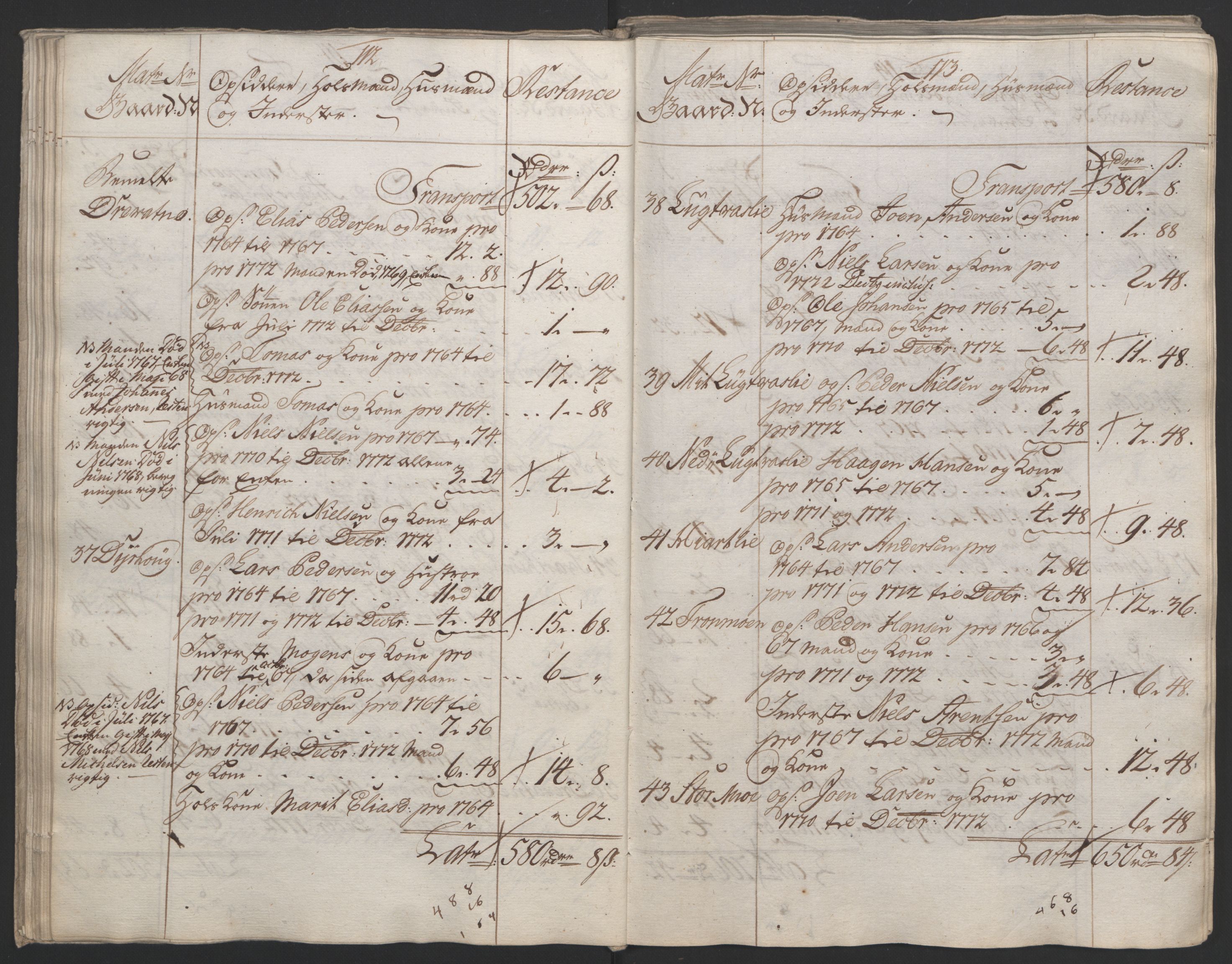 Rentekammeret inntil 1814, Reviderte regnskaper, Fogderegnskap, AV/RA-EA-4092/R65/L4573: Ekstraskatten Helgeland, 1762-1772, p. 500