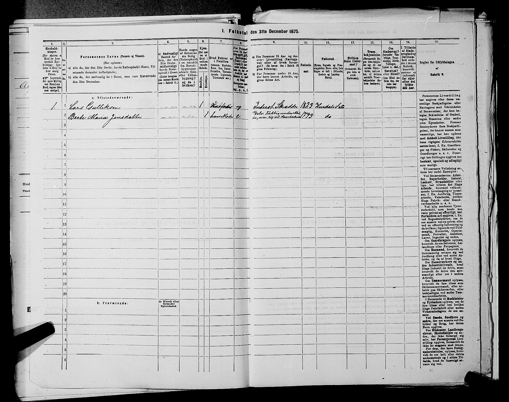 RA, 1875 census for 0239P Hurdal, 1875, p. 579