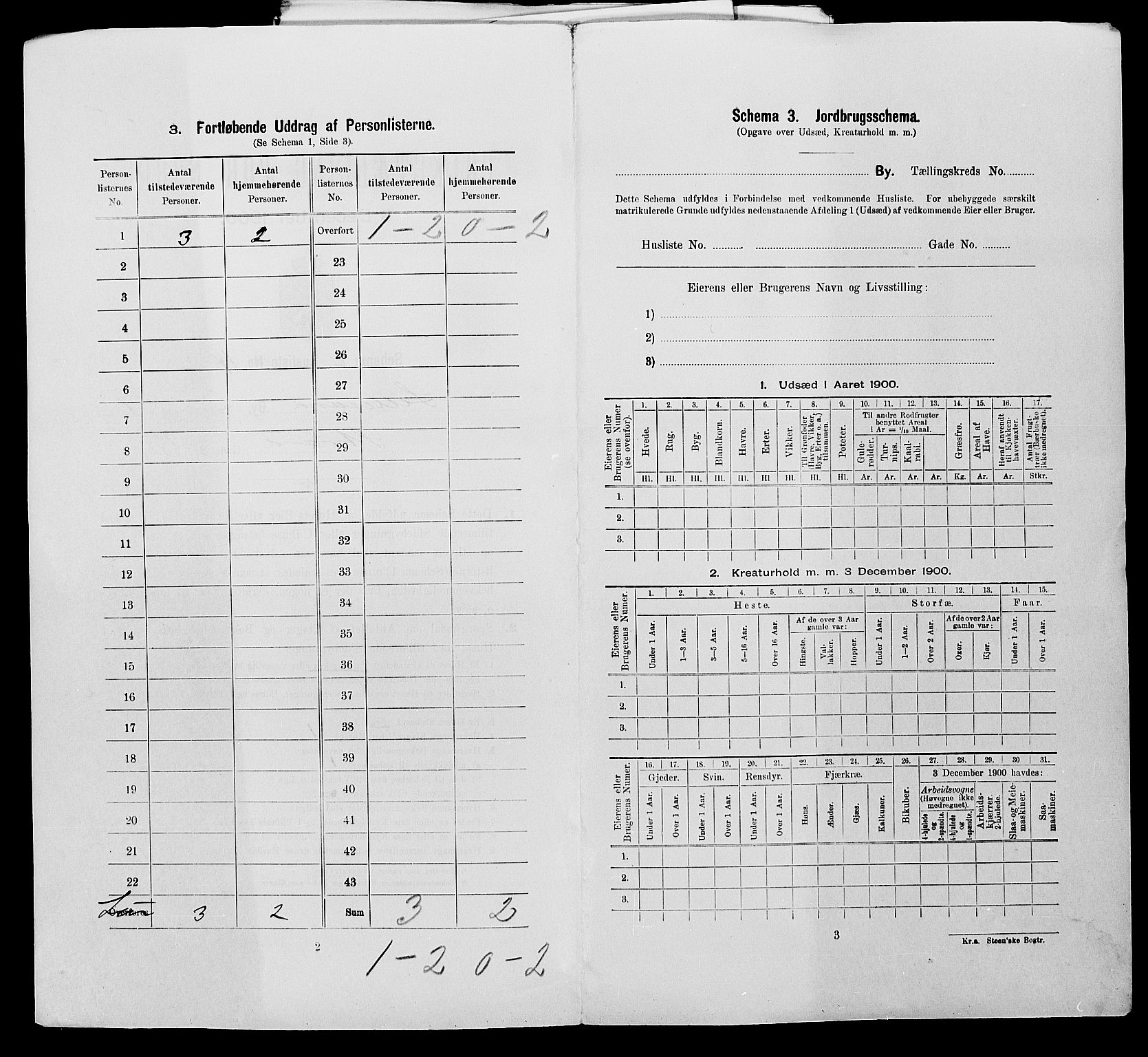 SAK, 1900 census for Lillesand, 1900, p. 25