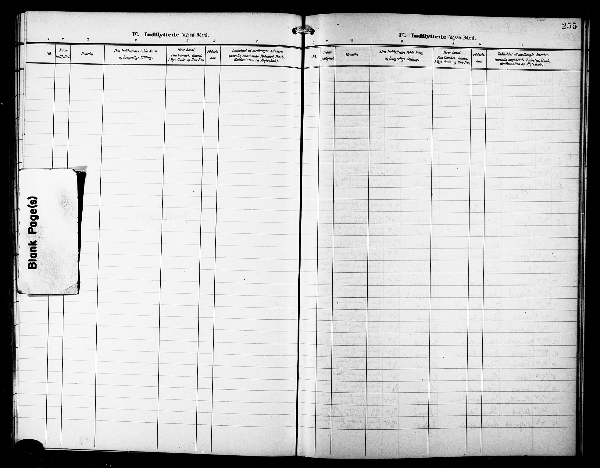 Skjervøy sokneprestkontor, AV/SATØ-S-1300/H/Ha/Hab/L0008klokker: Parish register (copy) no. 8, 1900-1910, p. 255