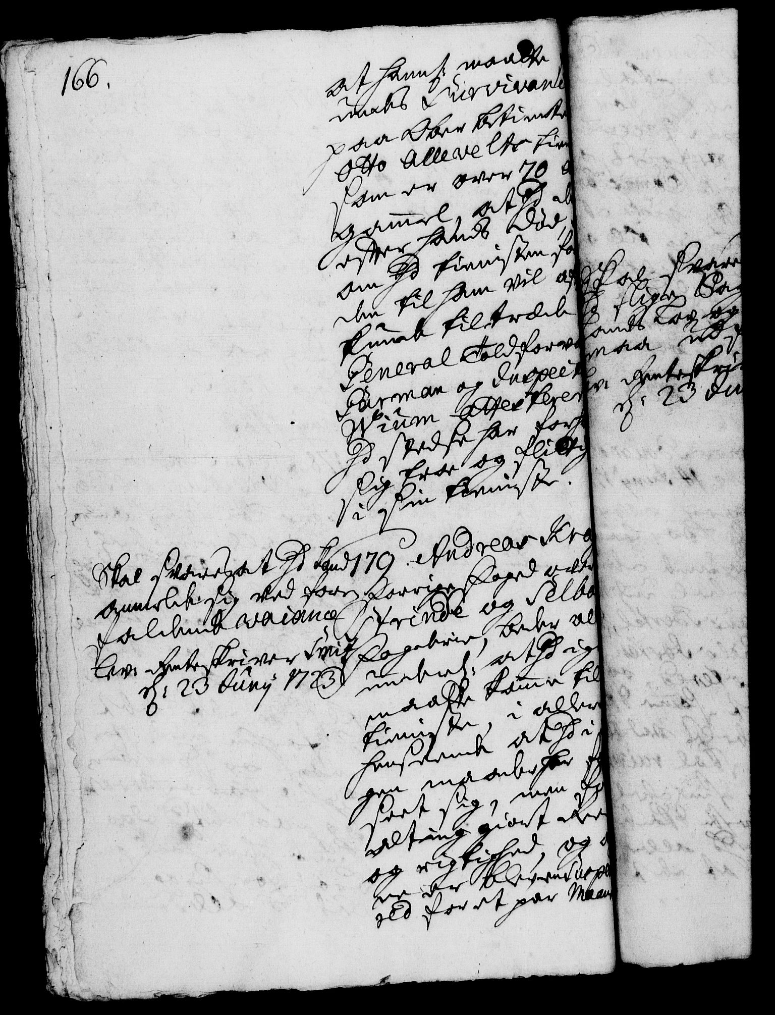 Rentekammeret, Kammerkanselliet, RA/EA-3111/G/Gh/Gha/L0006: Norsk ekstraktmemorialprotokoll (merket RK 53.51), 1723-1724, p. 166