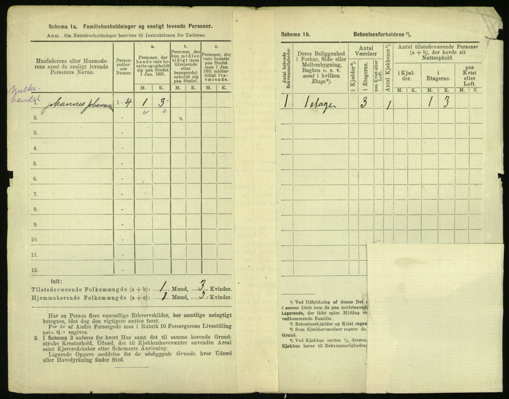 RA, 1891 census for 0301 Kristiania, 1891, p. 57915