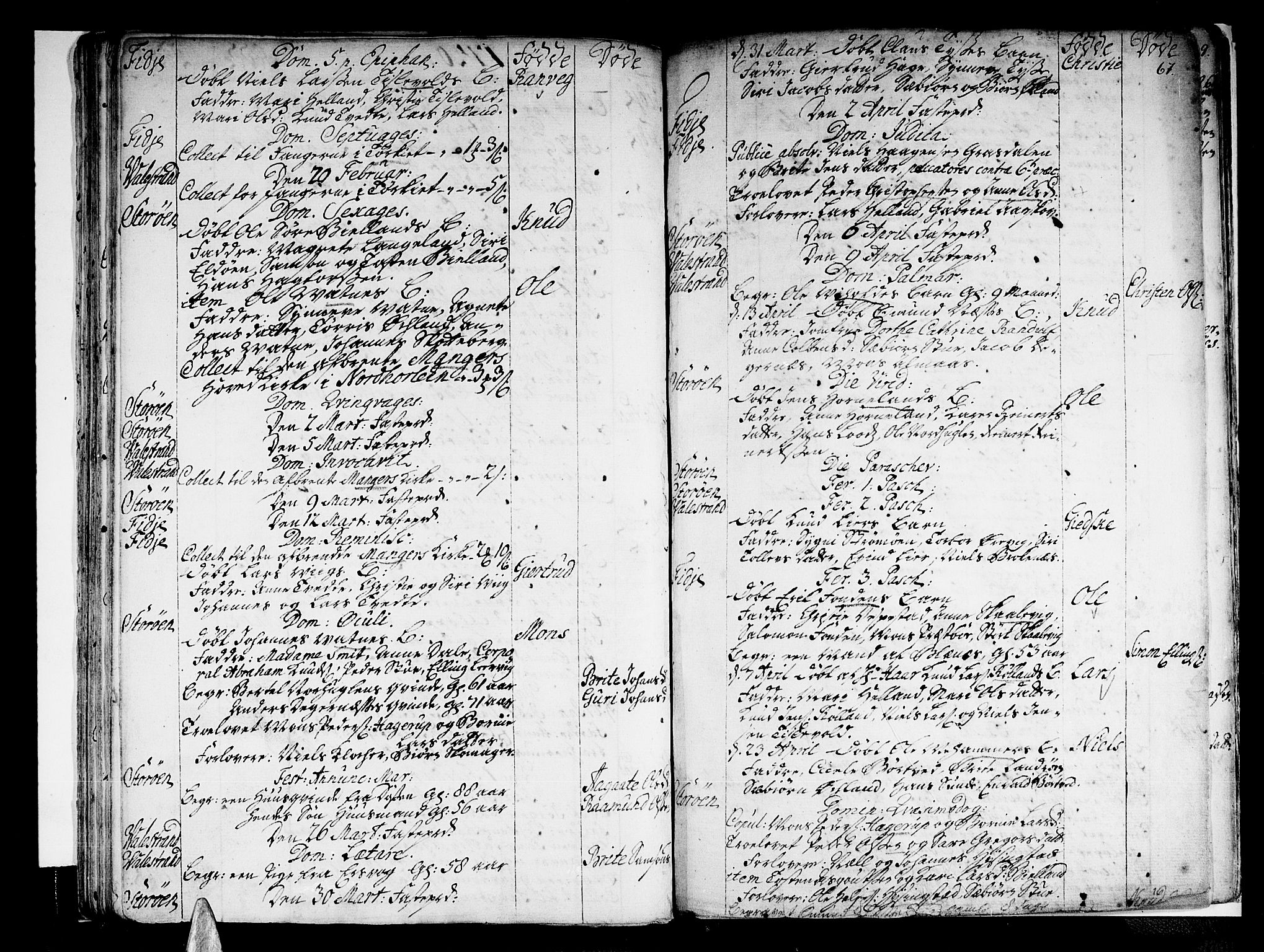 Stord sokneprestembete, AV/SAB-A-78201/H/Haa: Parish register (official) no. A 1, 1725-1744, p. 67