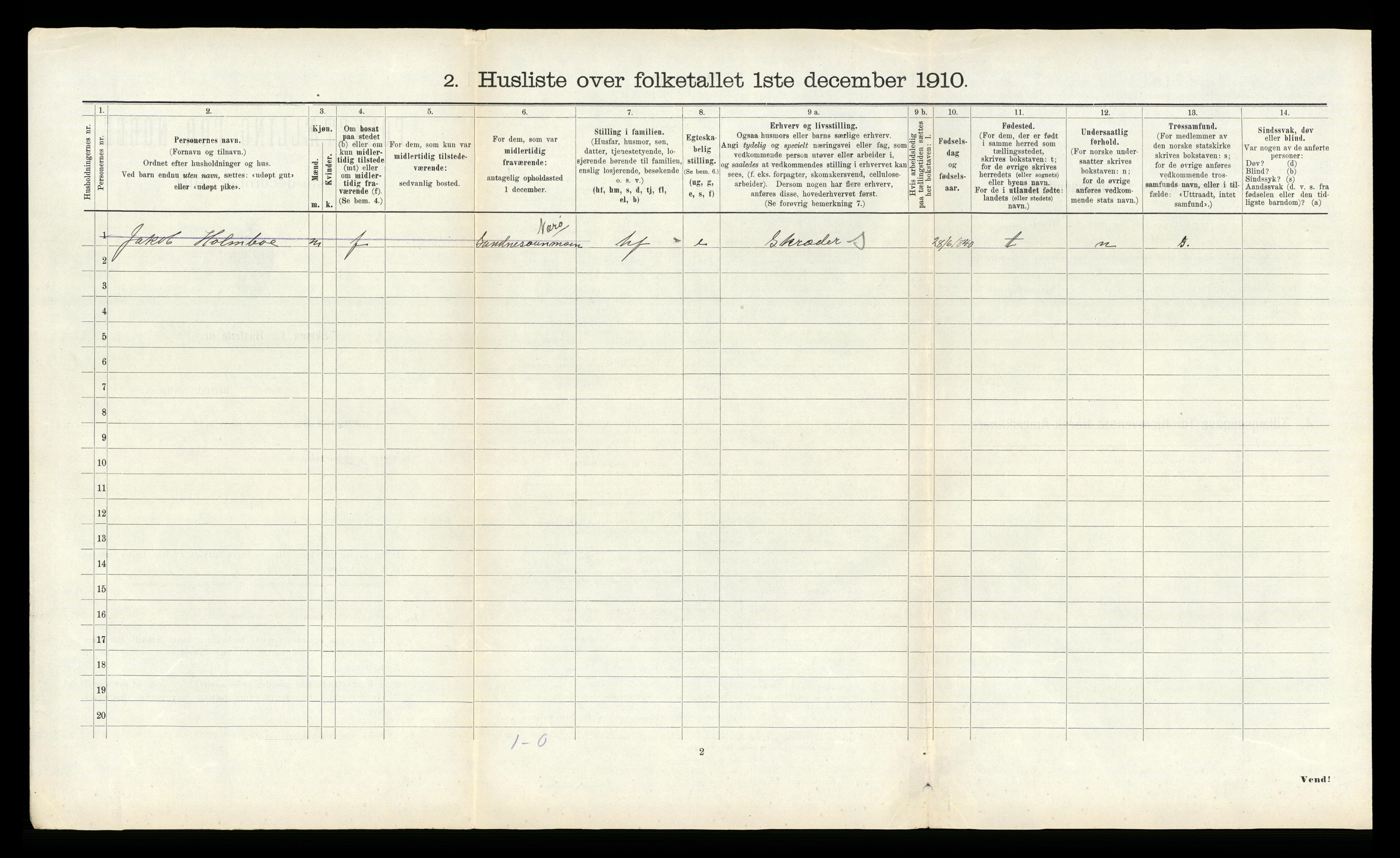 RA, 1910 census for Nærøy, 1910, p. 236