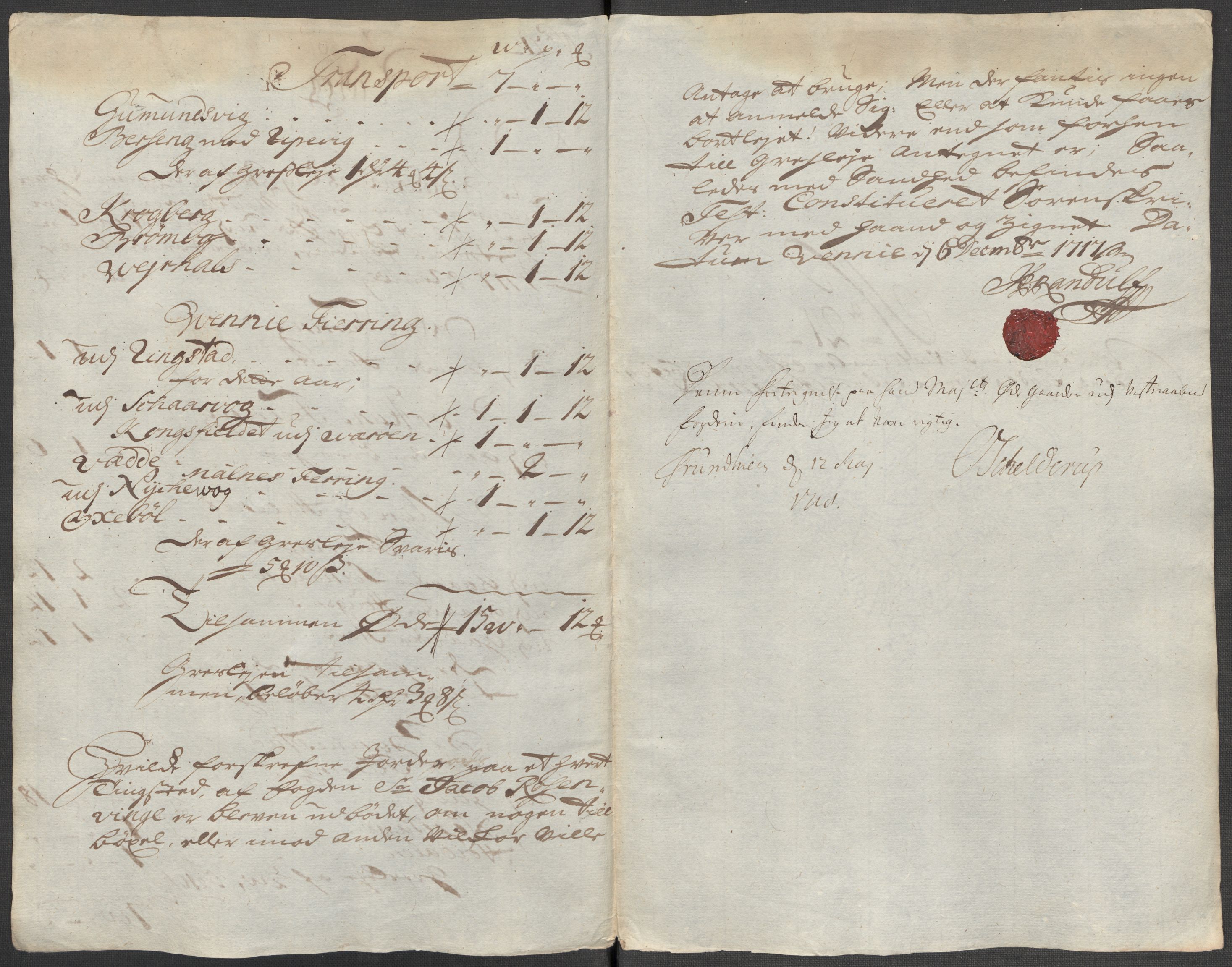 Rentekammeret inntil 1814, Reviderte regnskaper, Fogderegnskap, AV/RA-EA-4092/R67/L4683: Fogderegnskap Vesterålen, Andenes og Lofoten, 1717, p. 159