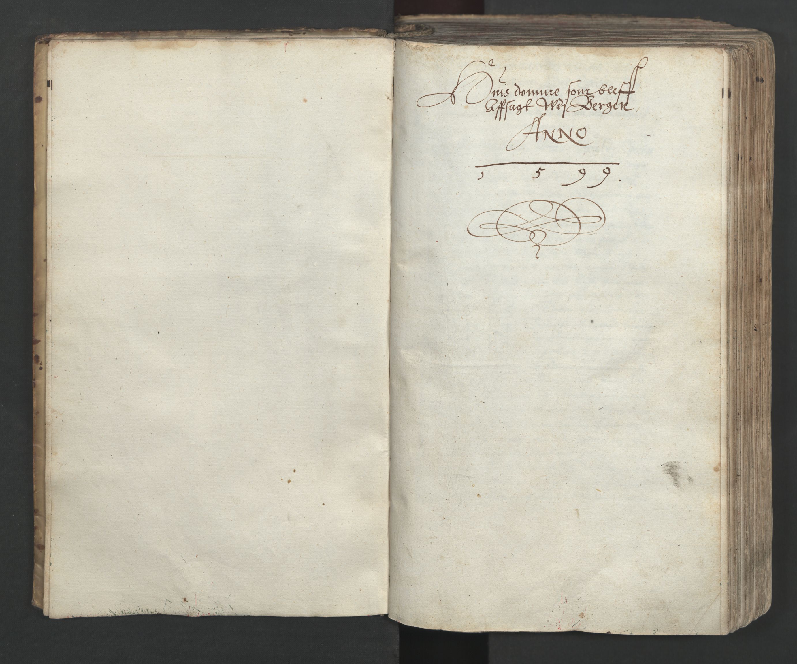 Herredagen 1539-1664  (Kongens Retterting), AV/RA-EA-2882/A/L0005: Dombok, 1599