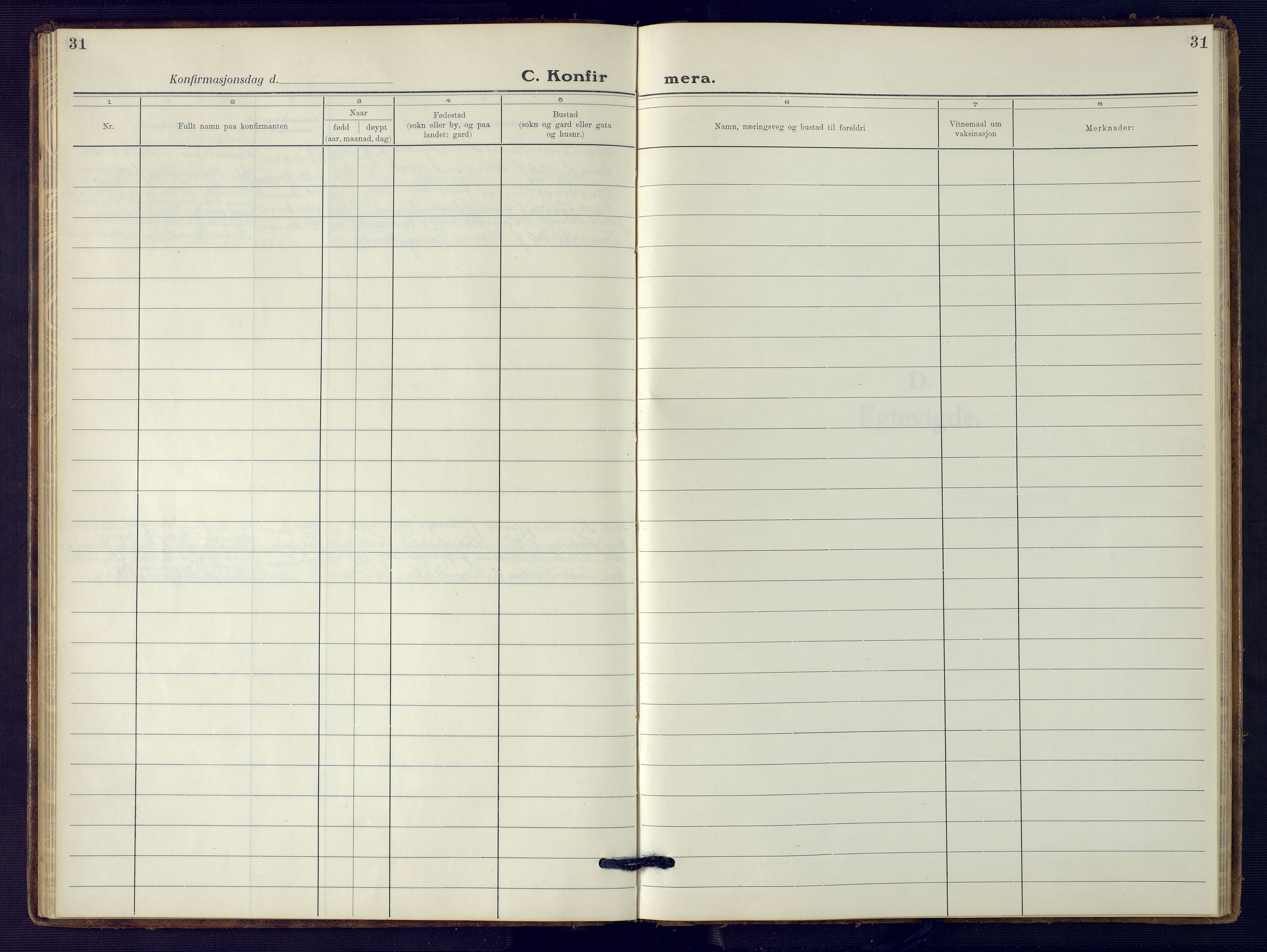 Holum sokneprestkontor, SAK/1111-0022/F/Fb/Fbc/L0005: Parish register (copy) no. B 5, 1931-1945, p. 31