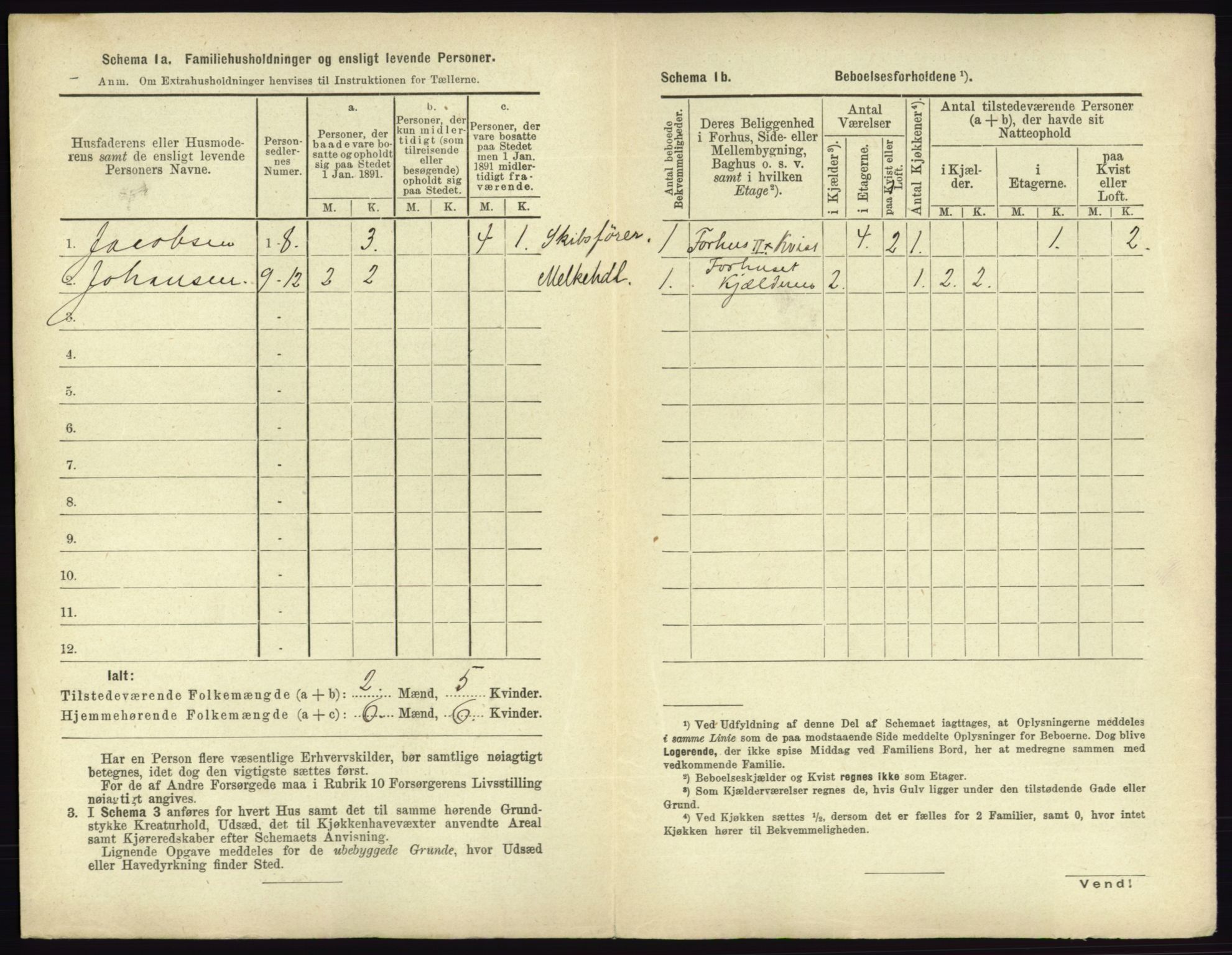 RA, 1891 census for 0703 Horten, 1891, p. 1492