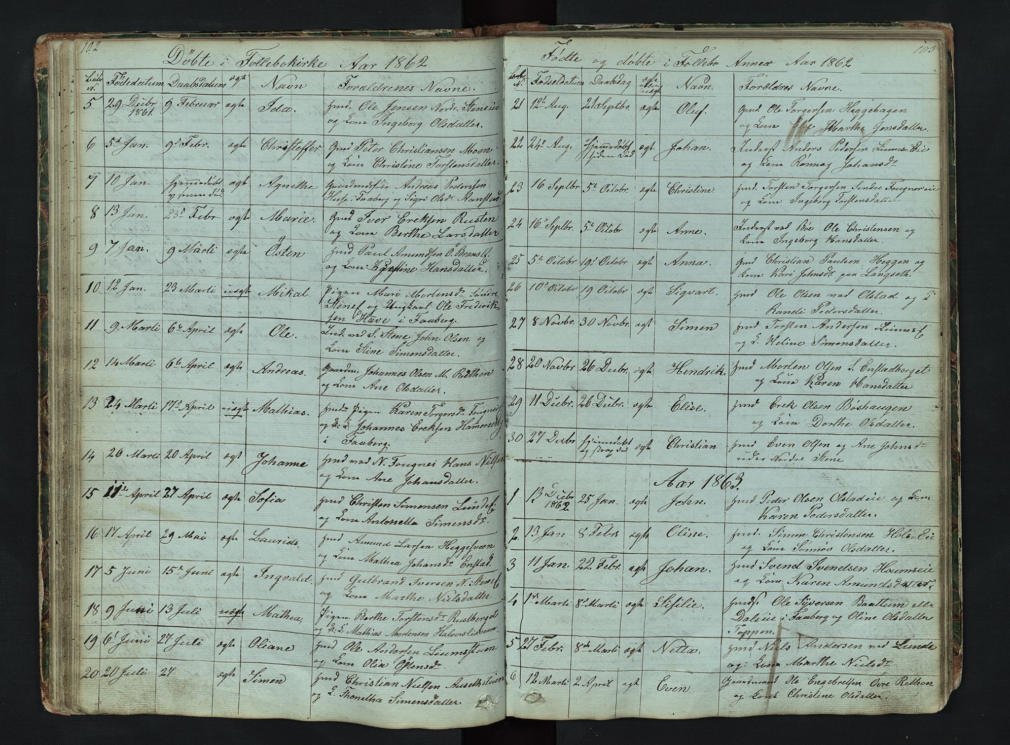 Gausdal prestekontor, SAH/PREST-090/H/Ha/Hab/L0006: Parish register (copy) no. 6, 1846-1893, p. 102-103