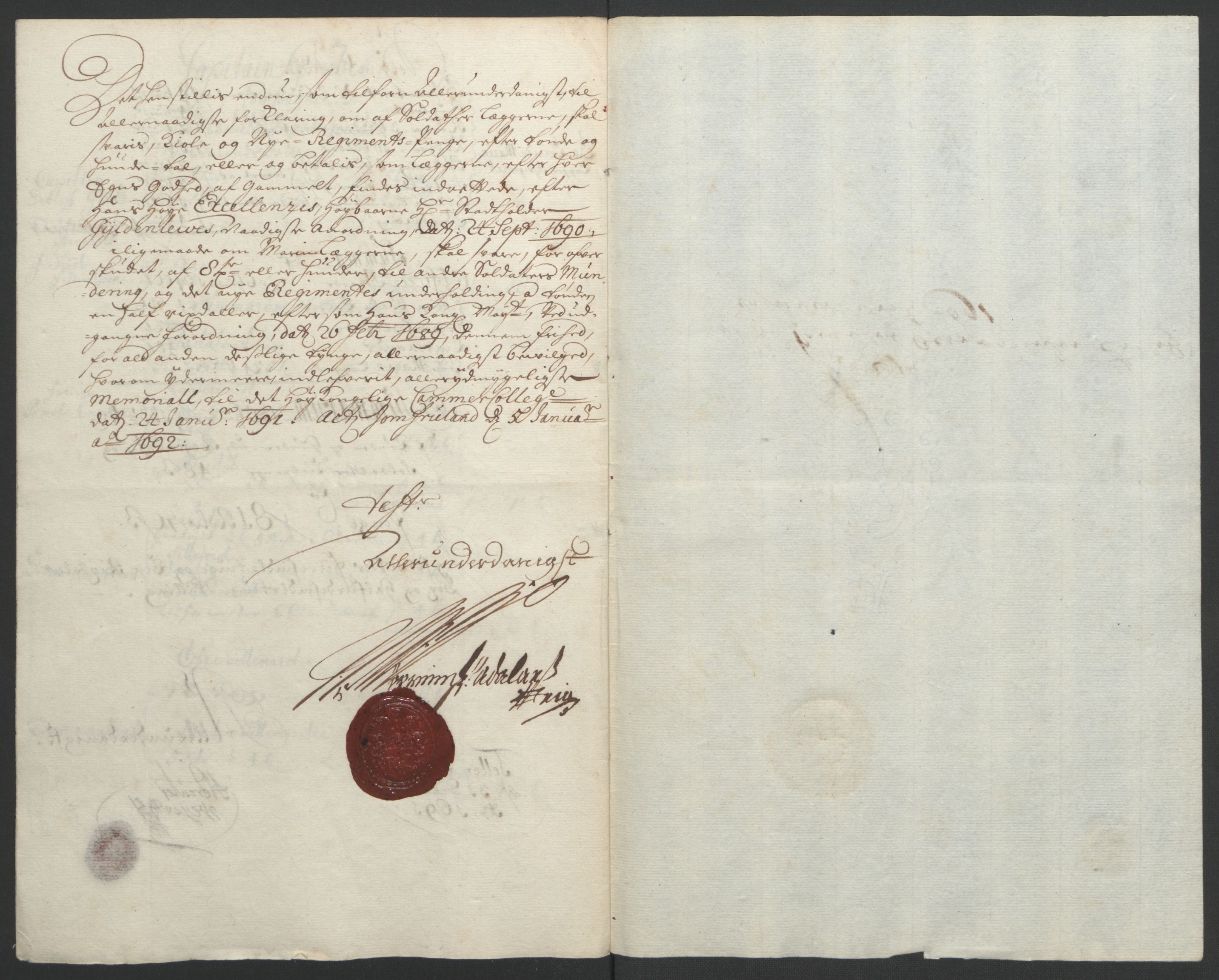 Rentekammeret inntil 1814, Reviderte regnskaper, Fogderegnskap, AV/RA-EA-4092/R35/L2091: Fogderegnskap Øvre og Nedre Telemark, 1690-1693, p. 157