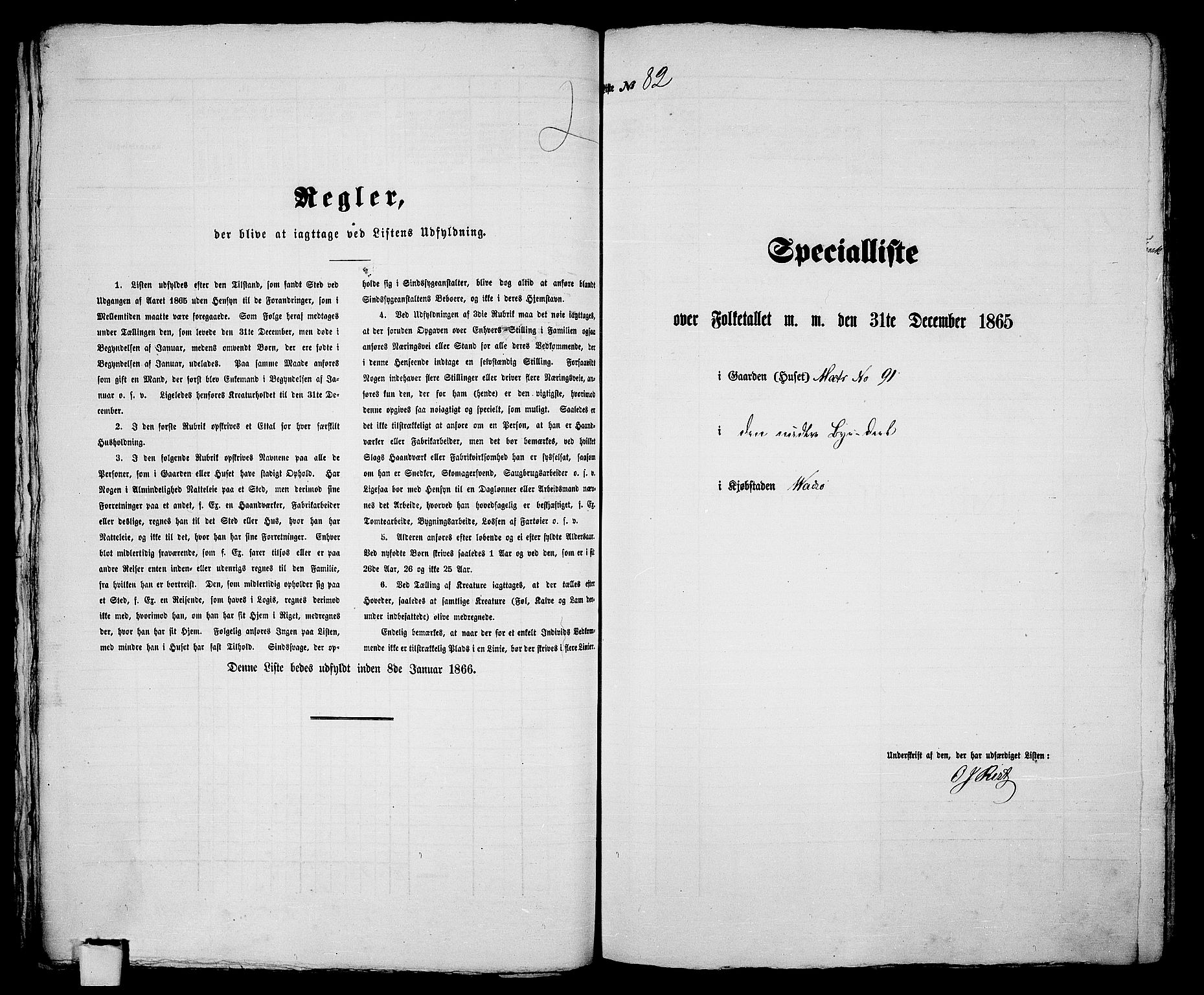 RA, 1865 census for Vadsø/Vadsø, 1865, p. 169