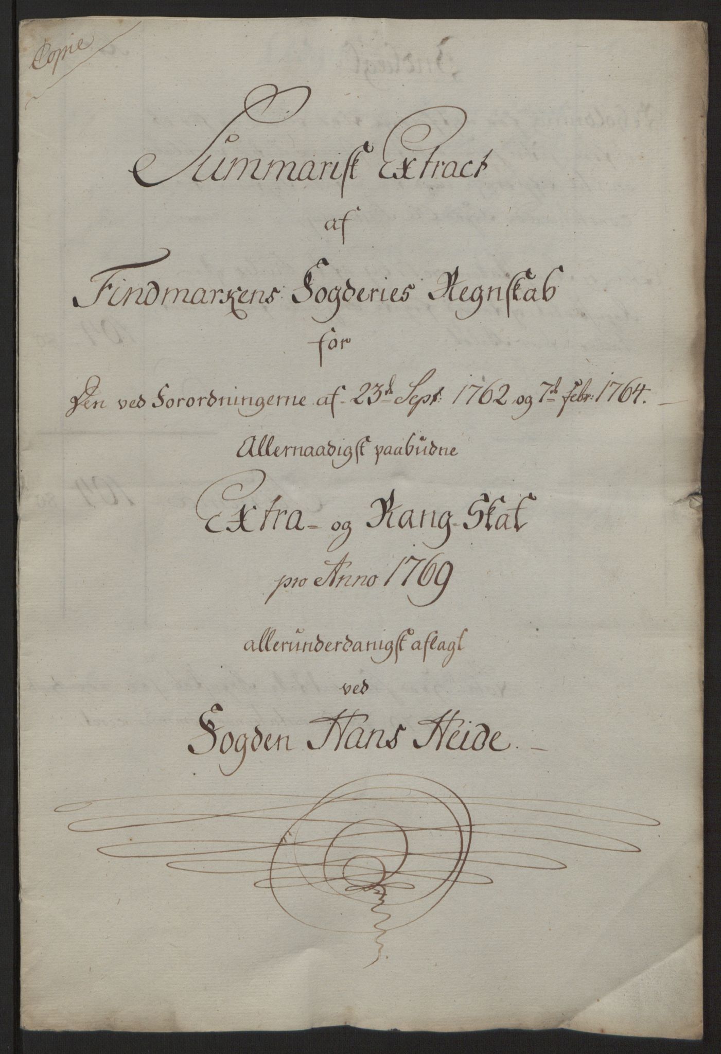 Rentekammeret inntil 1814, Reviderte regnskaper, Fogderegnskap, RA/EA-4092/R69/L4910: Ekstraskatten  Finnmark/Vardøhus, 1762-1772, p. 330